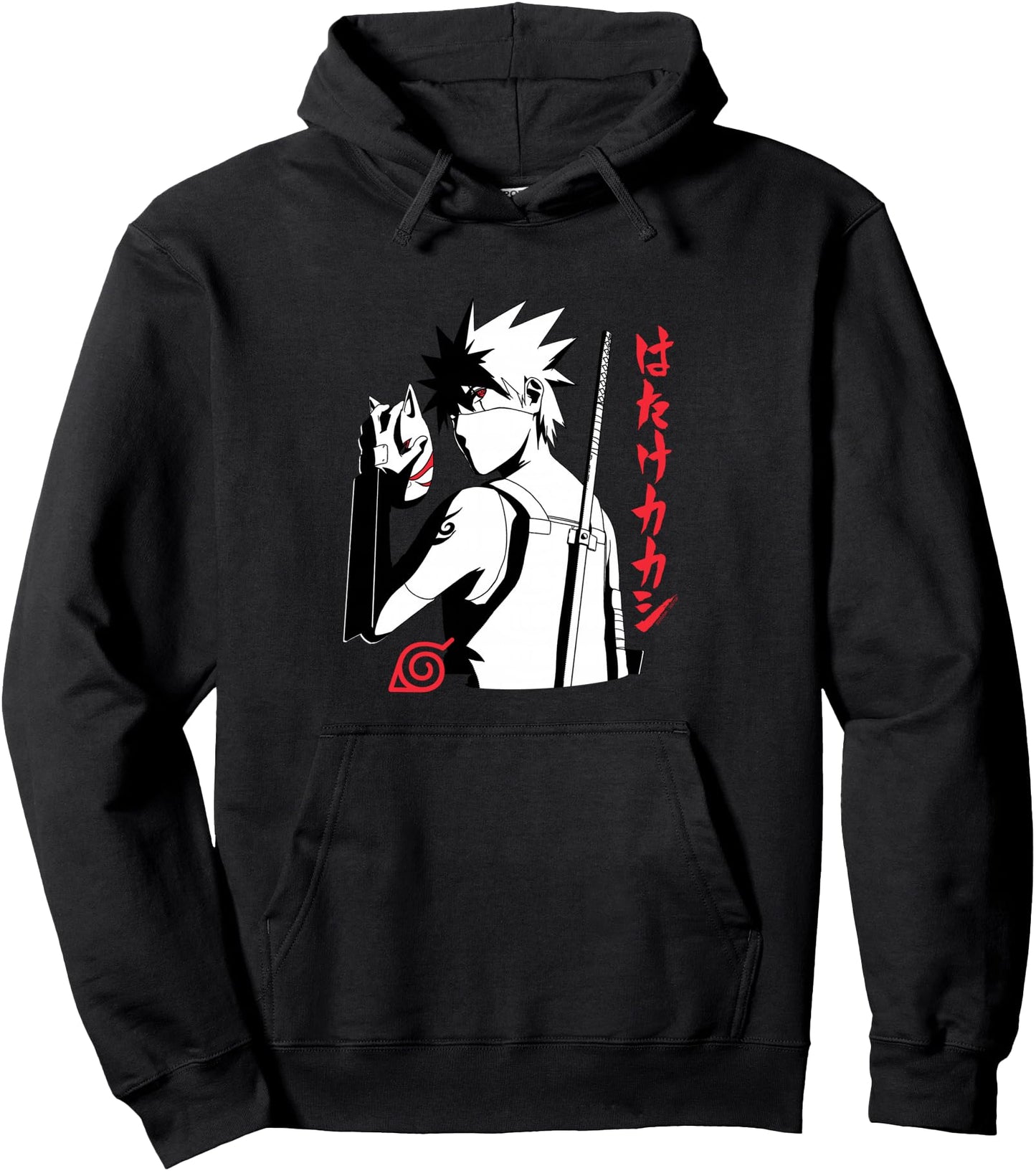 Naruto Shippuden Anbu Kakashi Sharingan Anime Pullover Hoodie