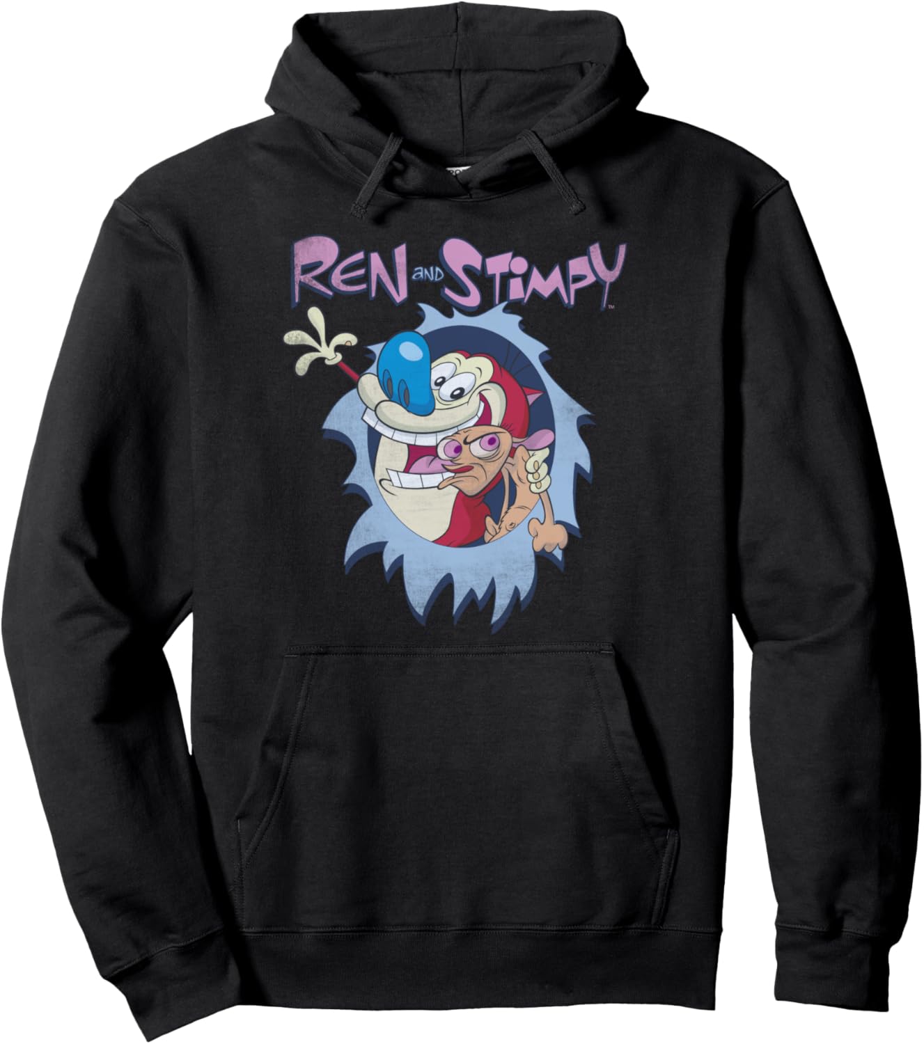 Ren And Stimpy Best Frienemies Title Poster Hoodie Pullover Hoodie