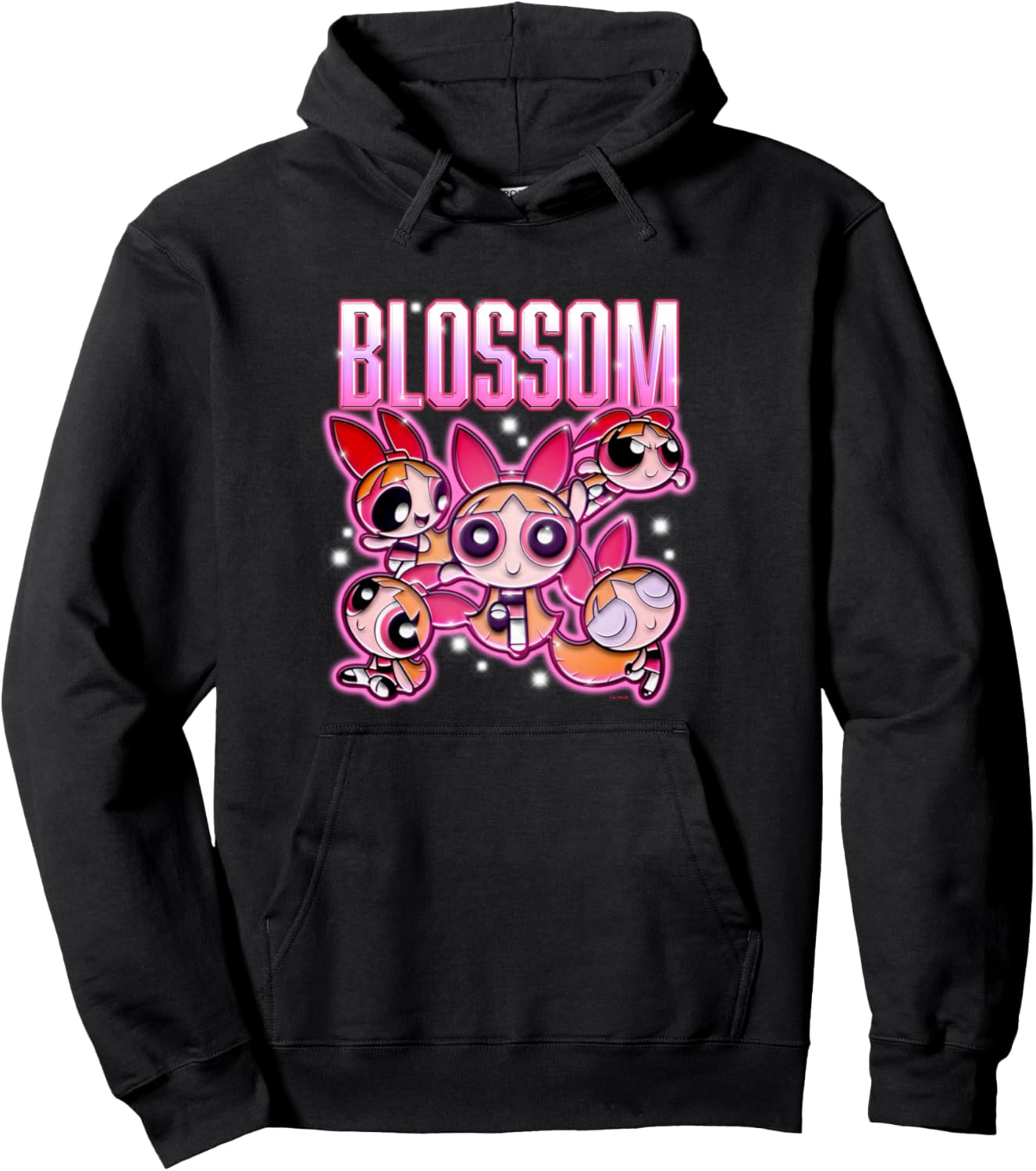 The Powerpuff Girls Blossom Chrome Multi Pose Pullover Hoodie