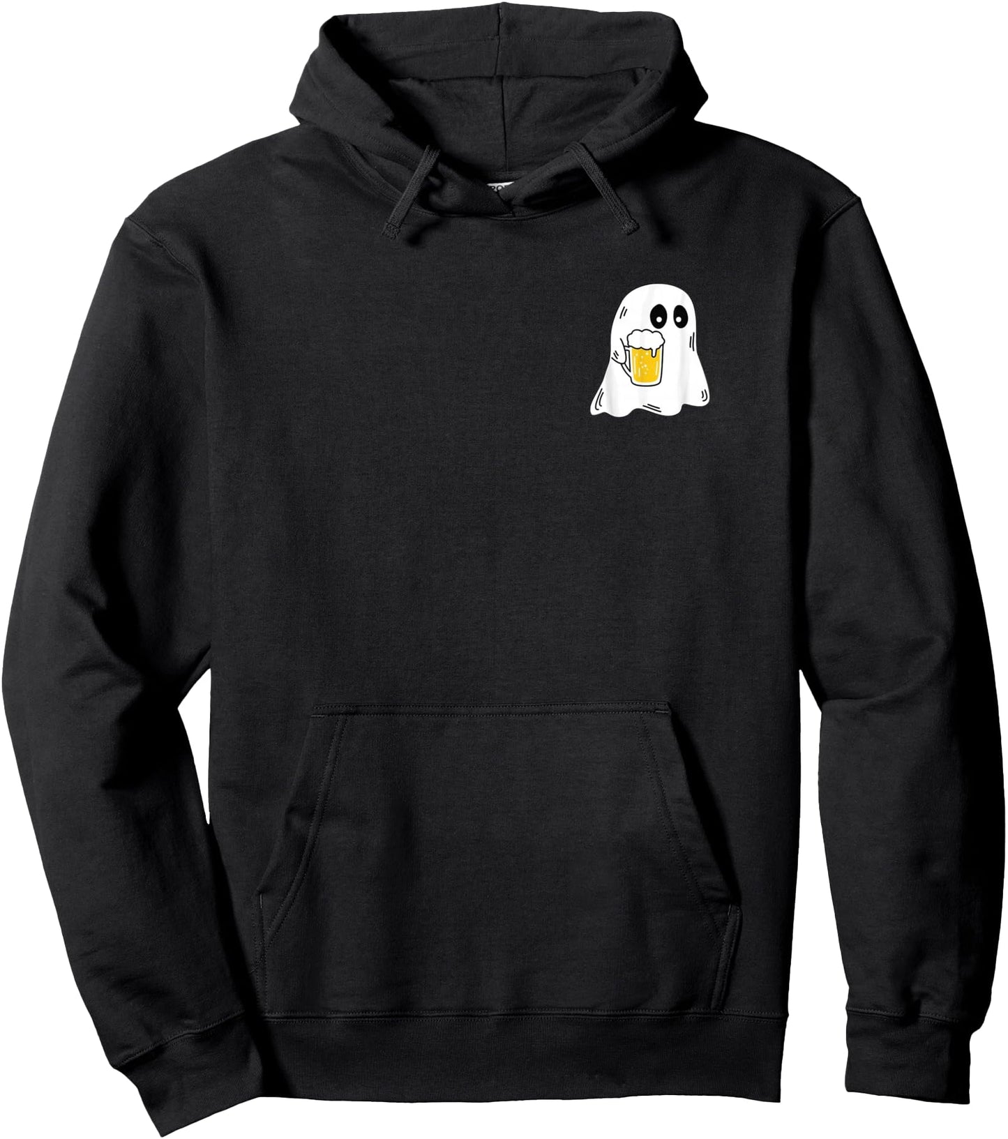 Ghost Drinking Beer Funny Halloween Costume Beer Lover Pullover Hoodie