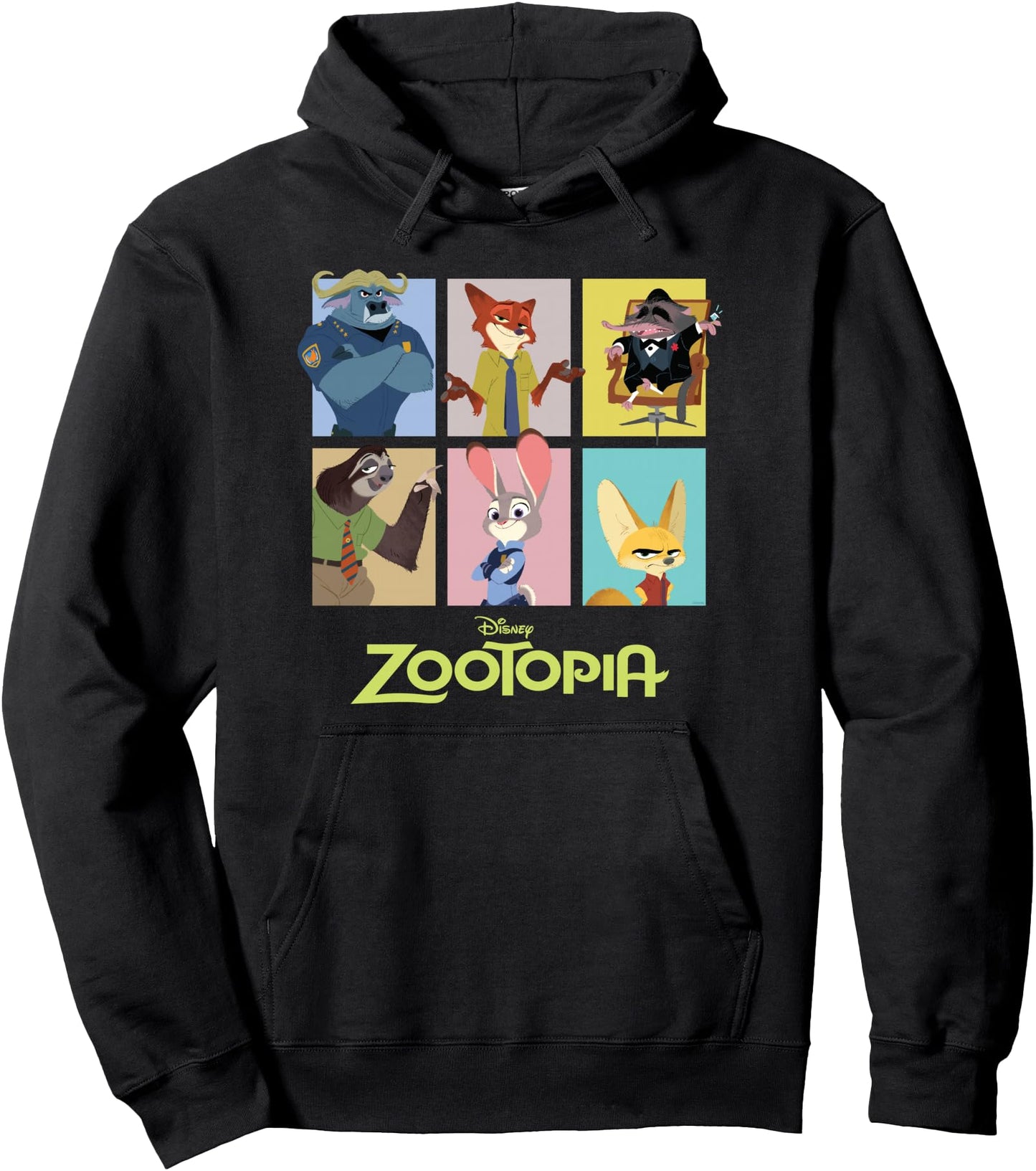 Disney Zootopia Characters Grid Pullover Hoodie