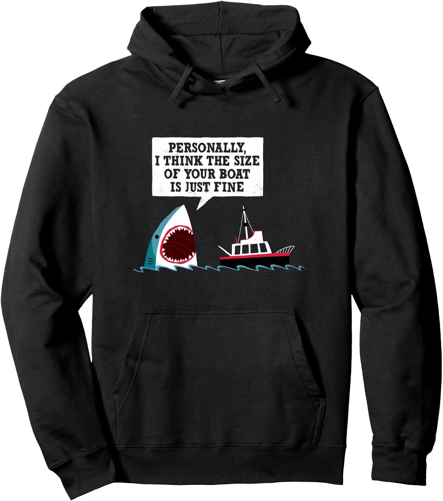 Funny Shark Movie - Polite Shark - Official DinoMike Design Pullover Hoodie