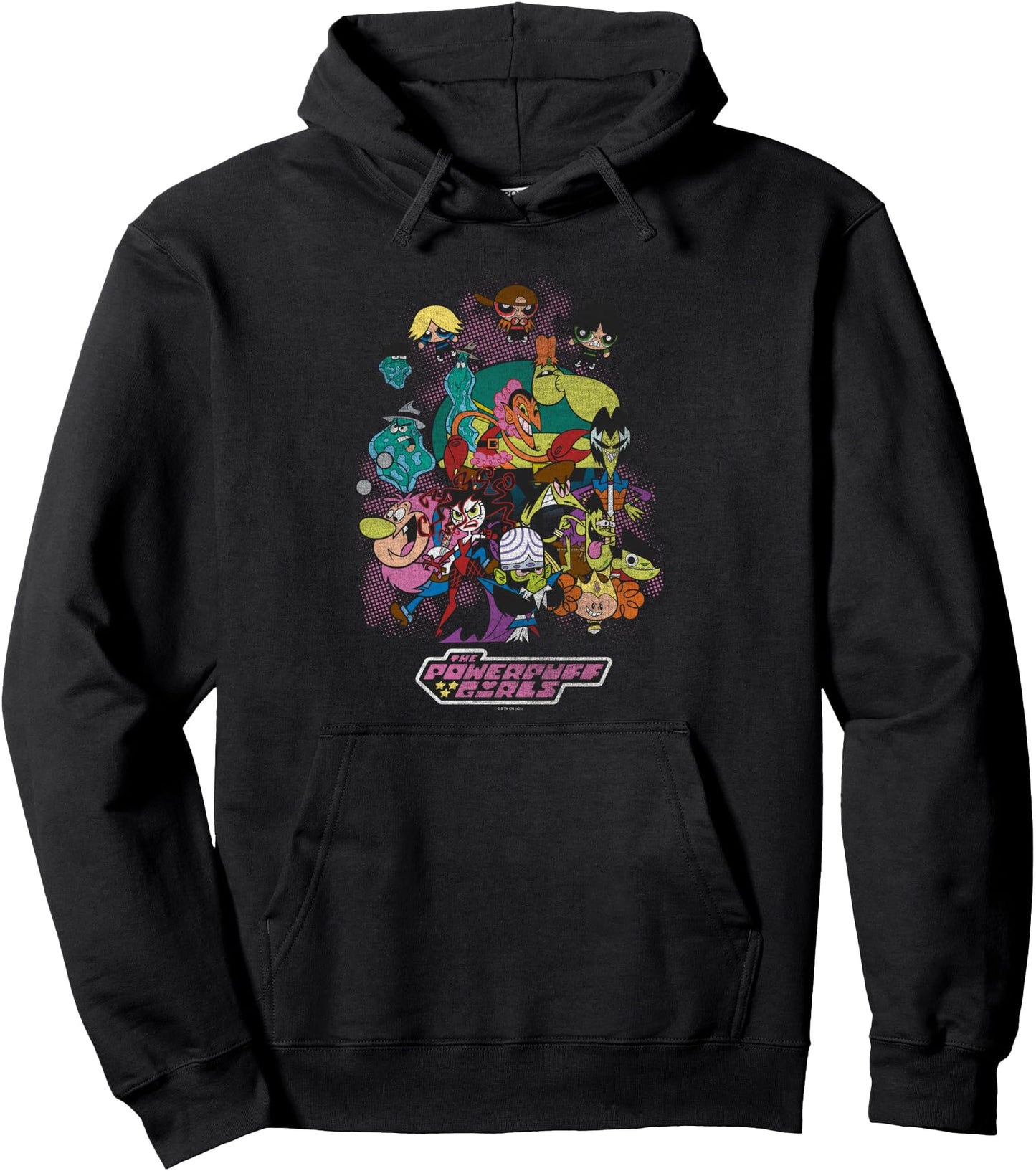 The Powerpuff Colorful Villains Group Cartoon Pullover Hoodie
