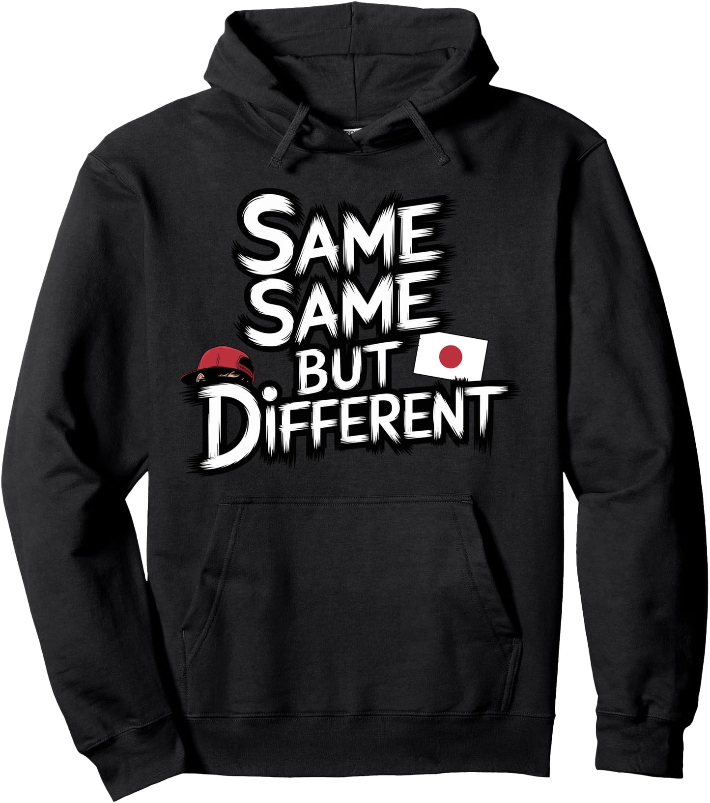 Same Same But Different Learn Real Japanese Smiling Guy Meme Pullover Hoodie
