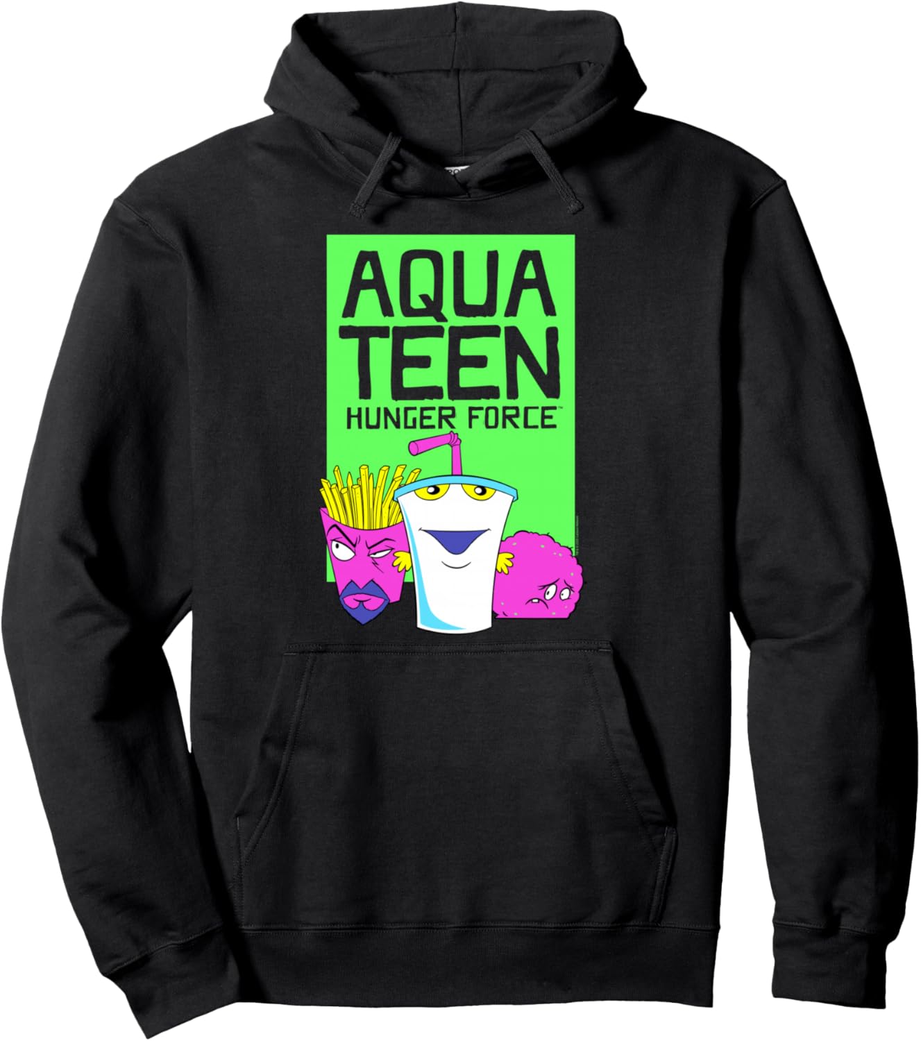 ATHF Neon Color Character Group Funny Cartoon Pullover Hoodie
