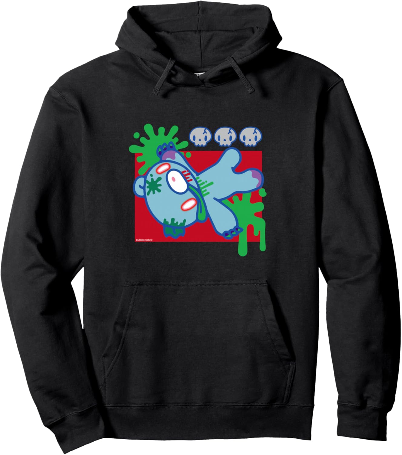 Gloomy Bear The Naughty Grizzly Zombie Poison Splat Anime Pullover Hoodie