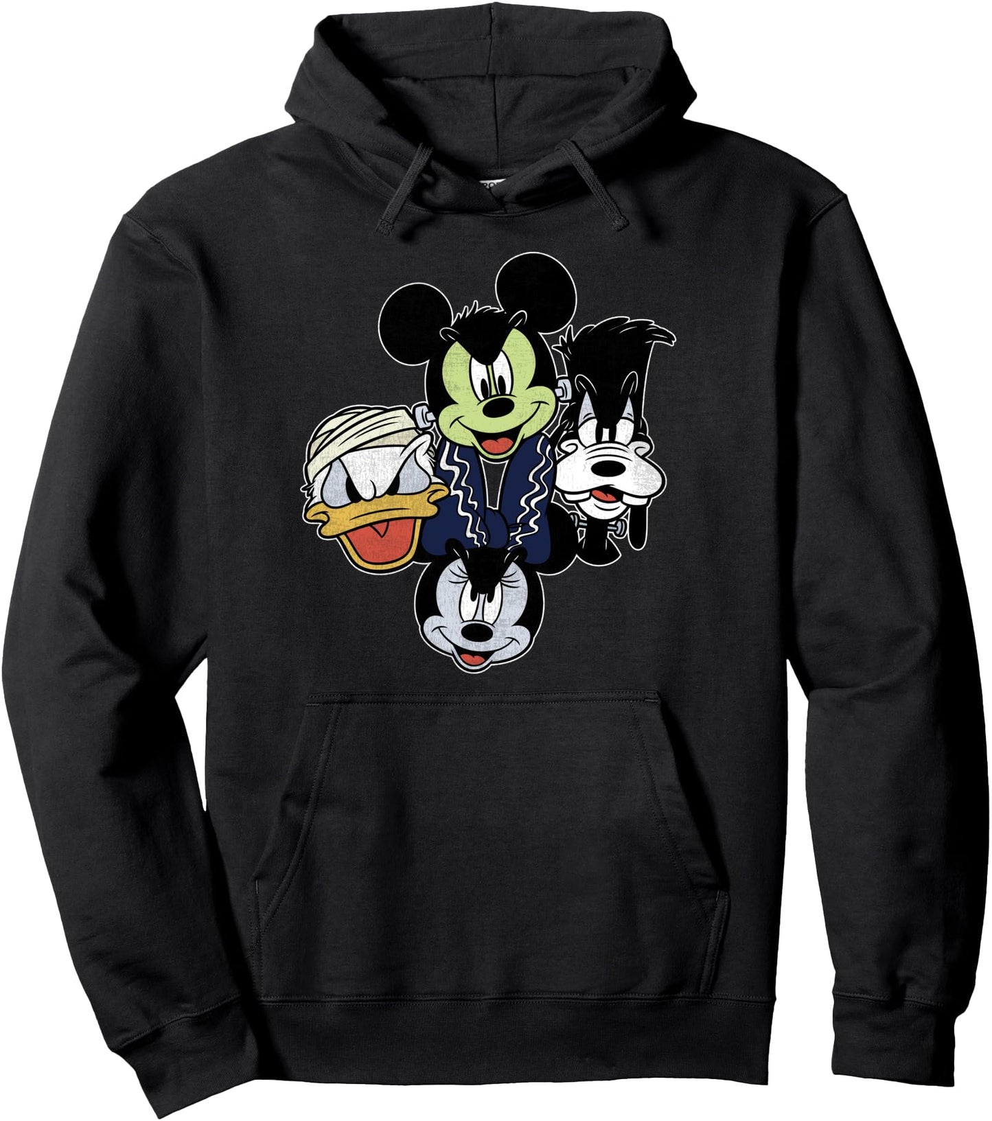 Disney Mickey And Friends Halloween Group Shot Costumes Pullover Hoodie