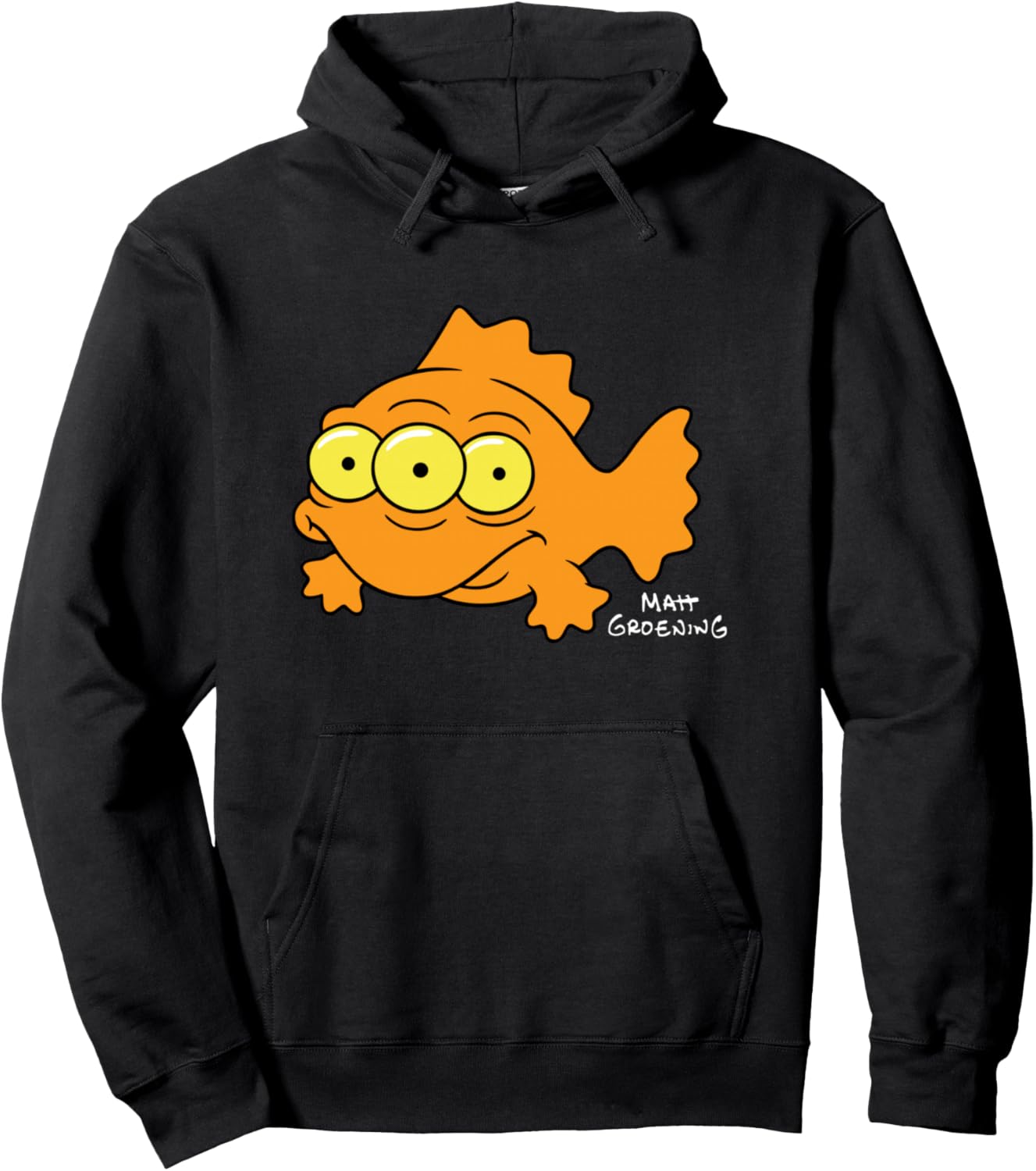 The Simpsons Blinky Three-Eyed Nuclear Fish Center Icon Pullover Hoodie