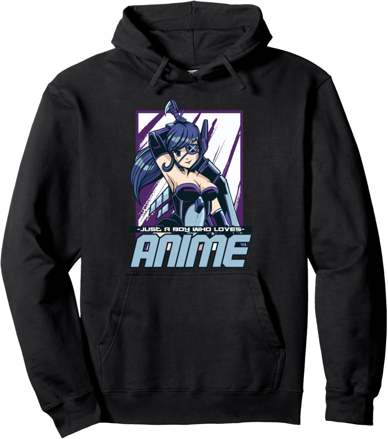 Just A Guy Who Loves Anime Gifts for Teen Boy Anime Merch Pullover Hoodie