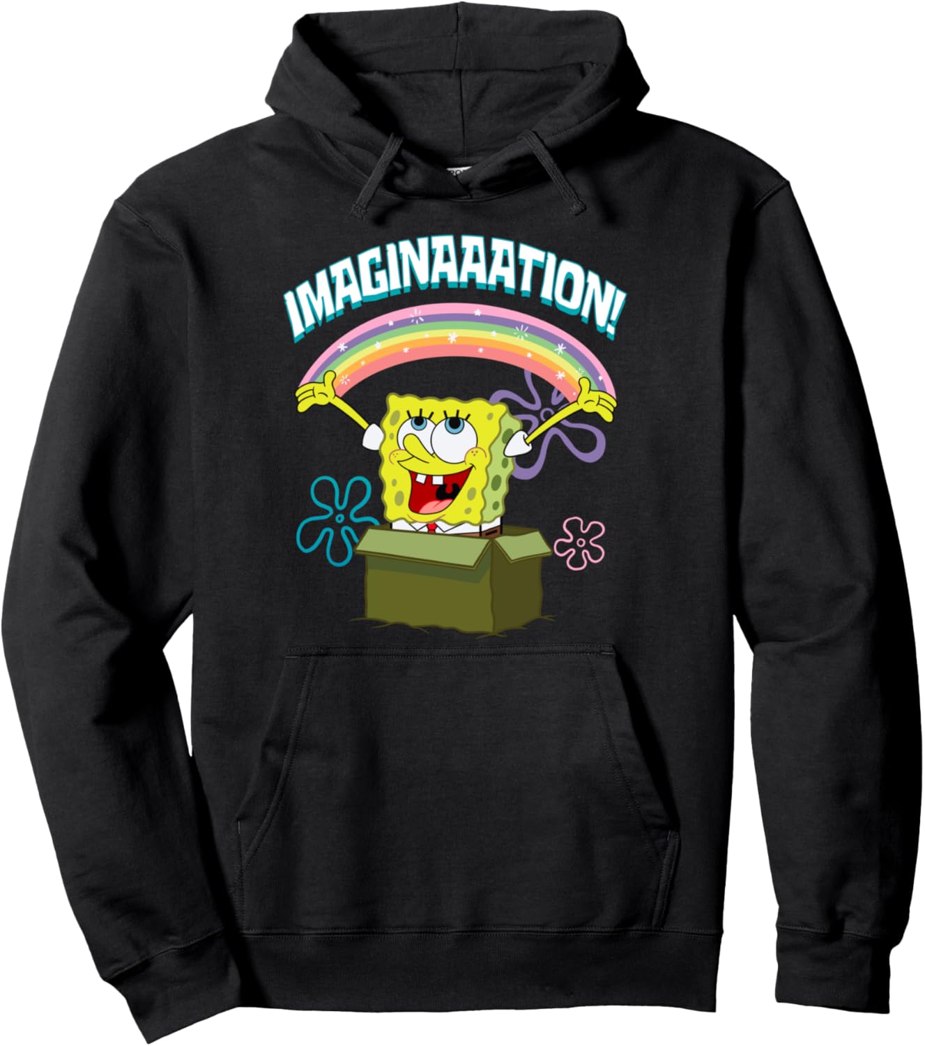 Mademark x SpongeBob SquarePants - SpongeBob SquarePants Imaginaaation Box Funny Pullover Hoodie