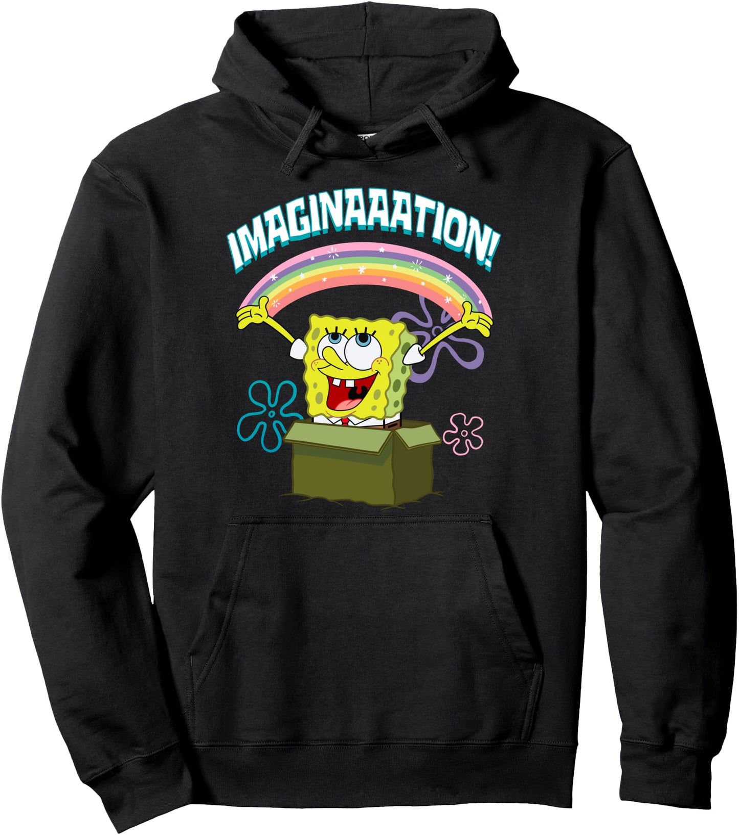 Mademark x SpongeBob SquarePants - SpongeBob SquarePants Imaginaaation Box Funny Pullover Hoodie