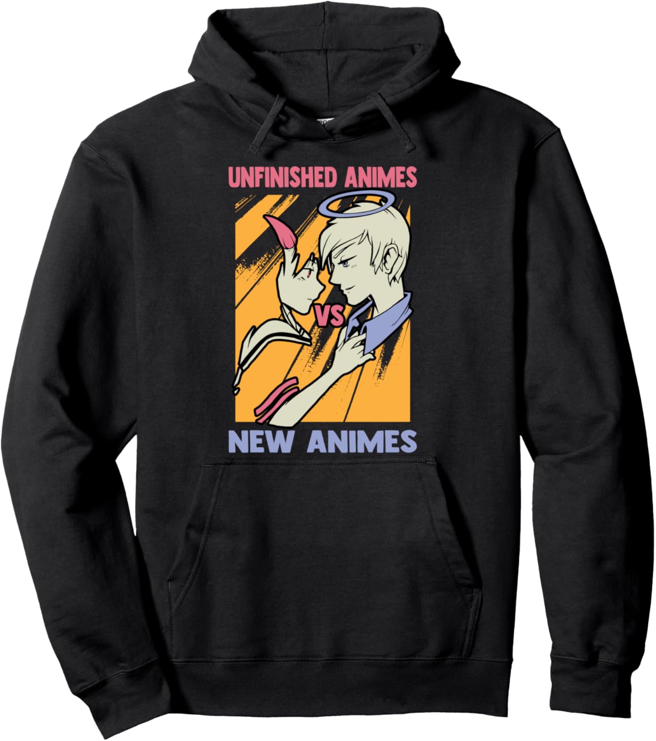 Kawaii Otaku - Unfinished Animes Vs New Animes - Manga Pullover Hoodie