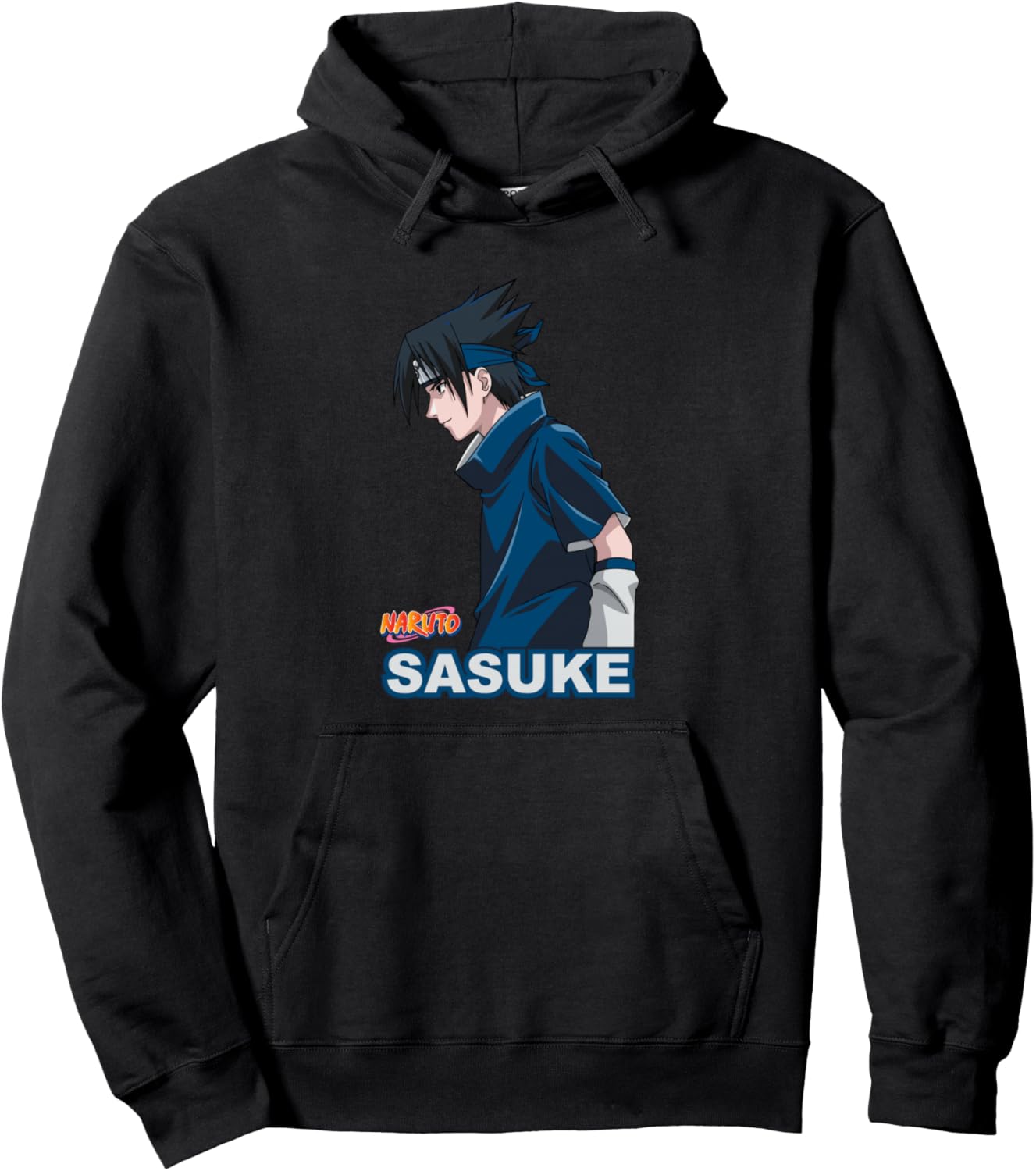 Naruto Classic Sasuke Side View Pullover Hoodie