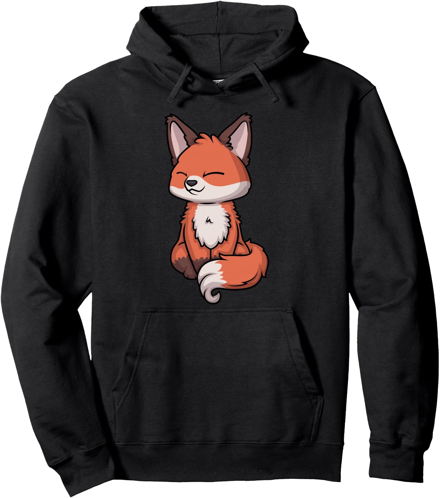 Fox Yoga Chibi Kawaii Anime Japanese Pullover Hoodie