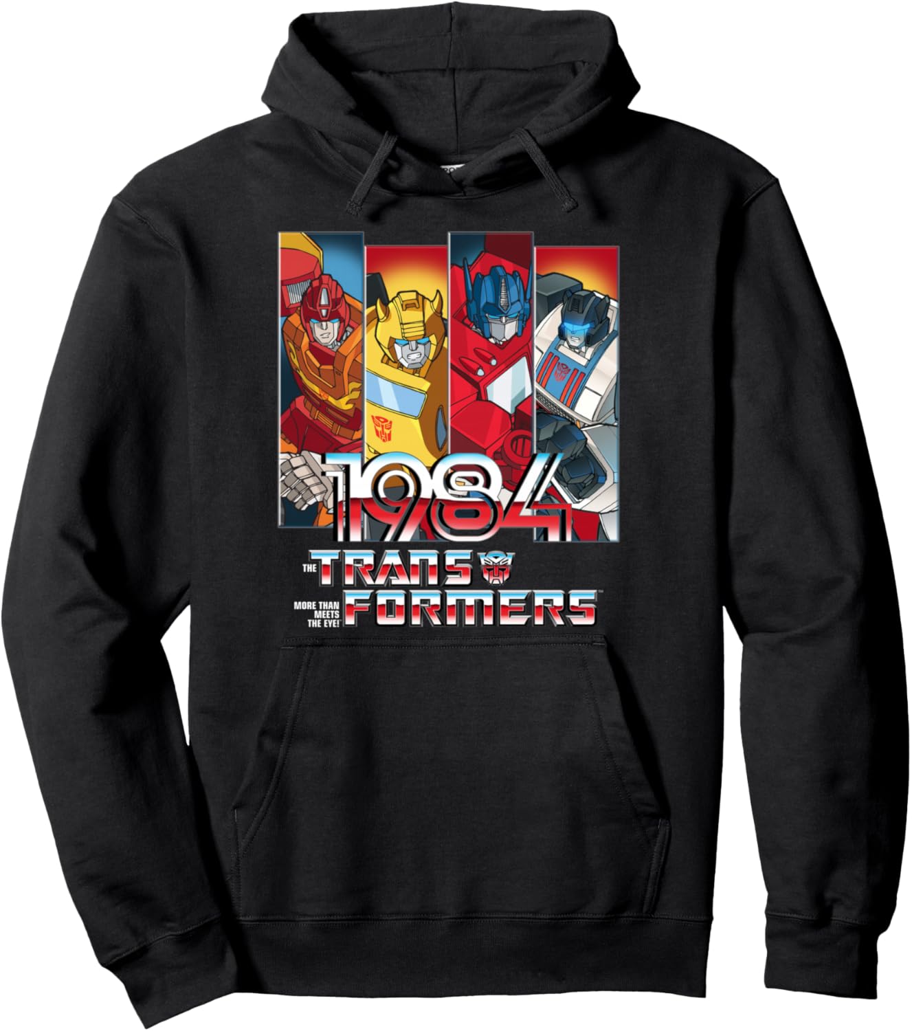 Transformers 1984 Vintage Autobots Panels Pullover Hoodie