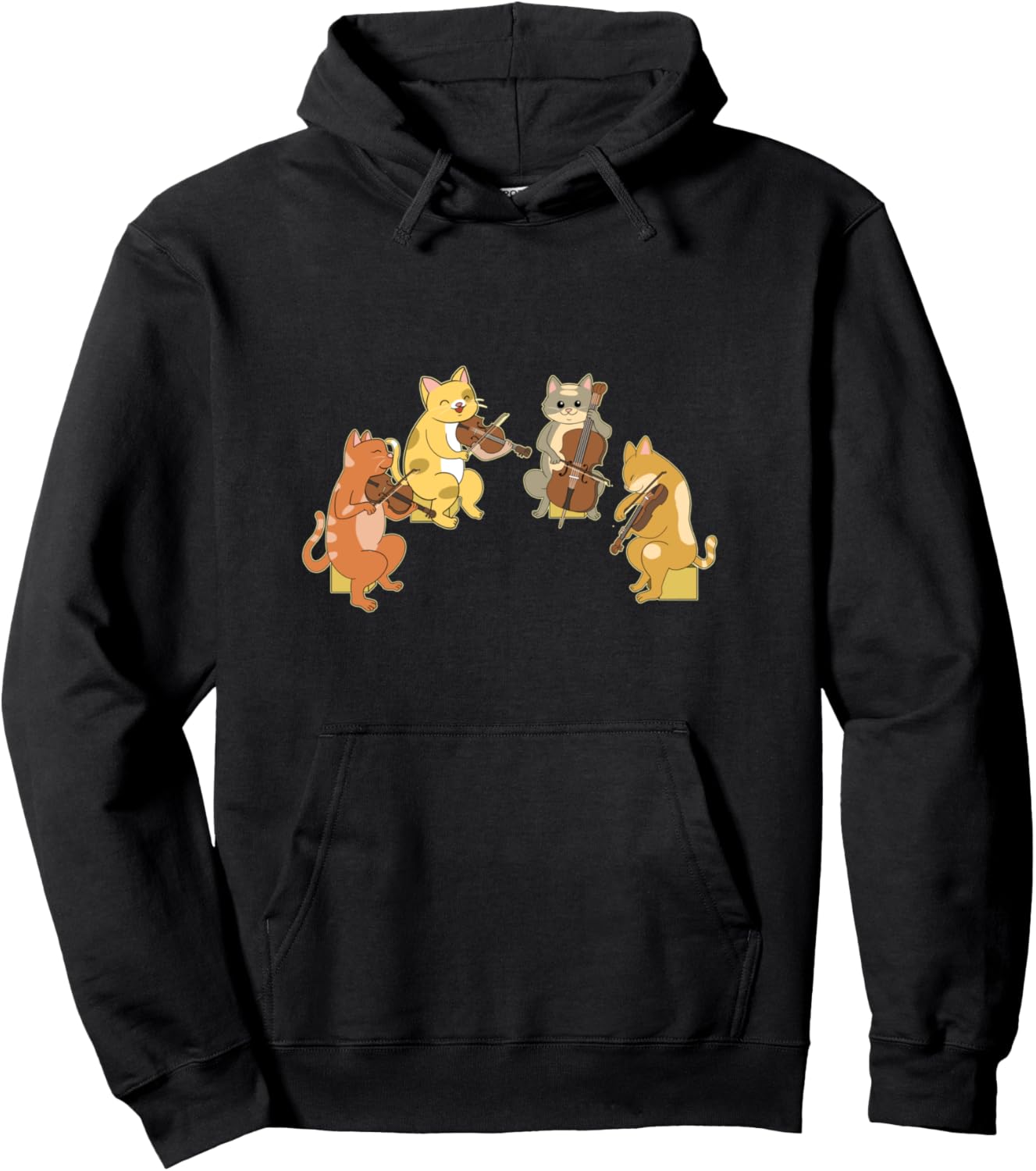 Cats Orchestra Classical Musician Cute Kittens Pet Lover Pullover Hoodie
