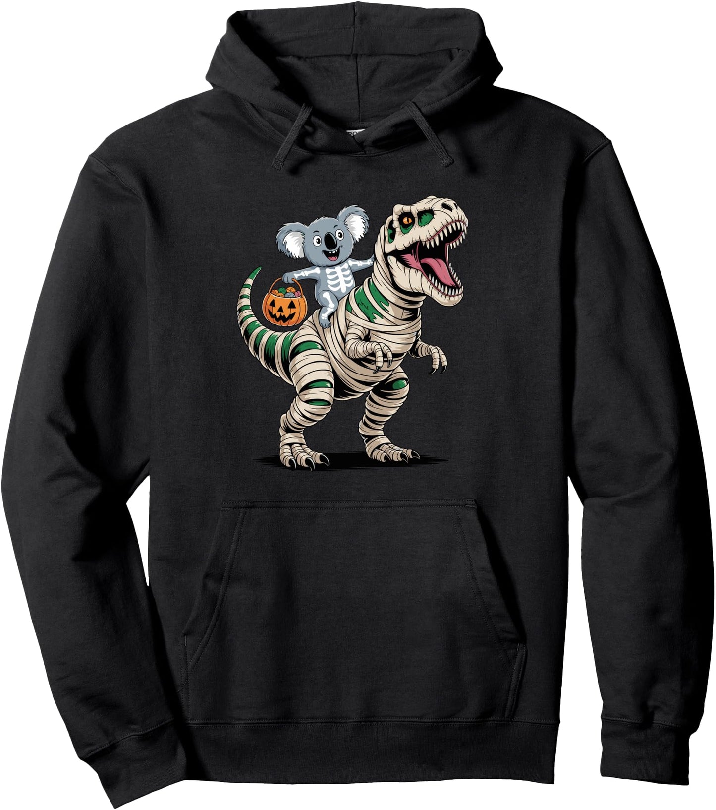 Halloween T-Rex Dinosaur Koala Mummy Tyrannosaurus Rex Pullover Hoodie