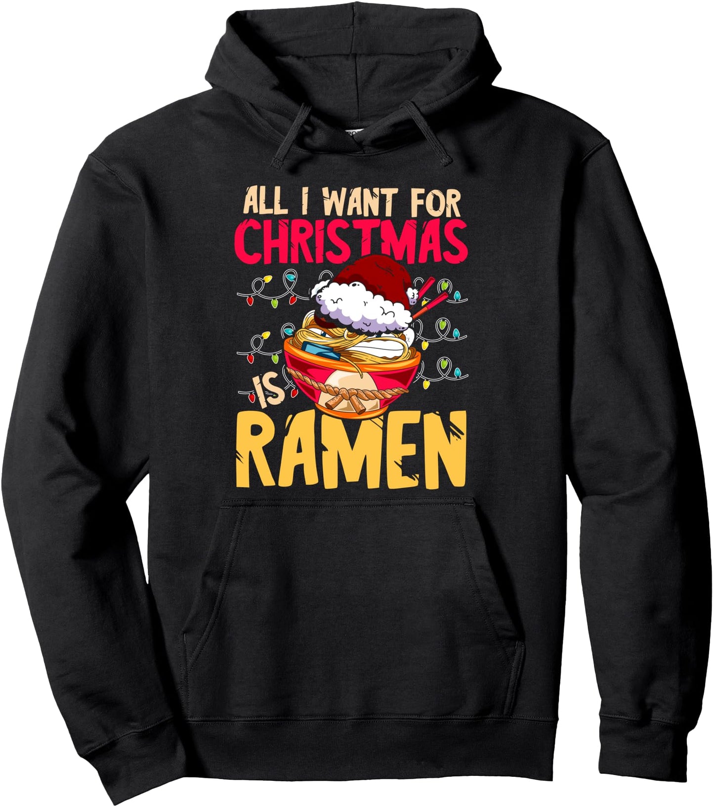 Japan Ramen Ugly Christmas Anime Christmas Pullover Hoodie