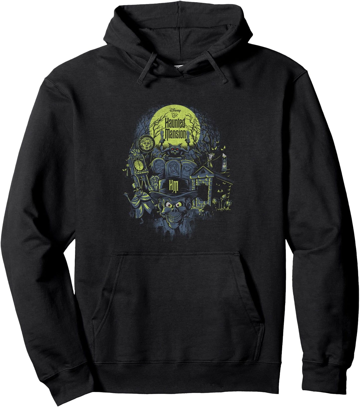 The Haunted Mansion Halloween Haunted Montage Retro Poster Pullover Hoodie