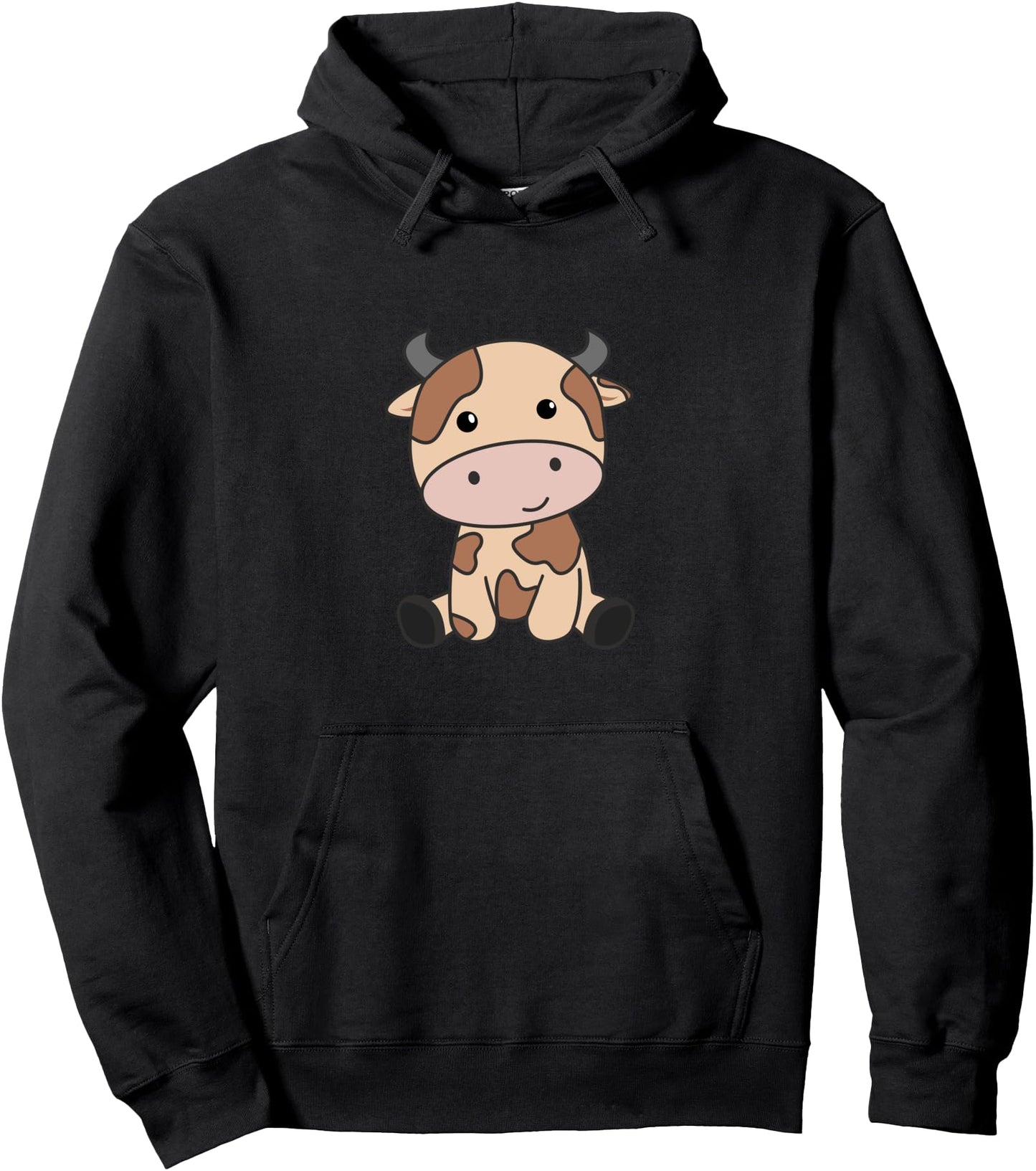 Kawaii Cow Retro Japanese Chocolate Cows Pullover Hoodie
