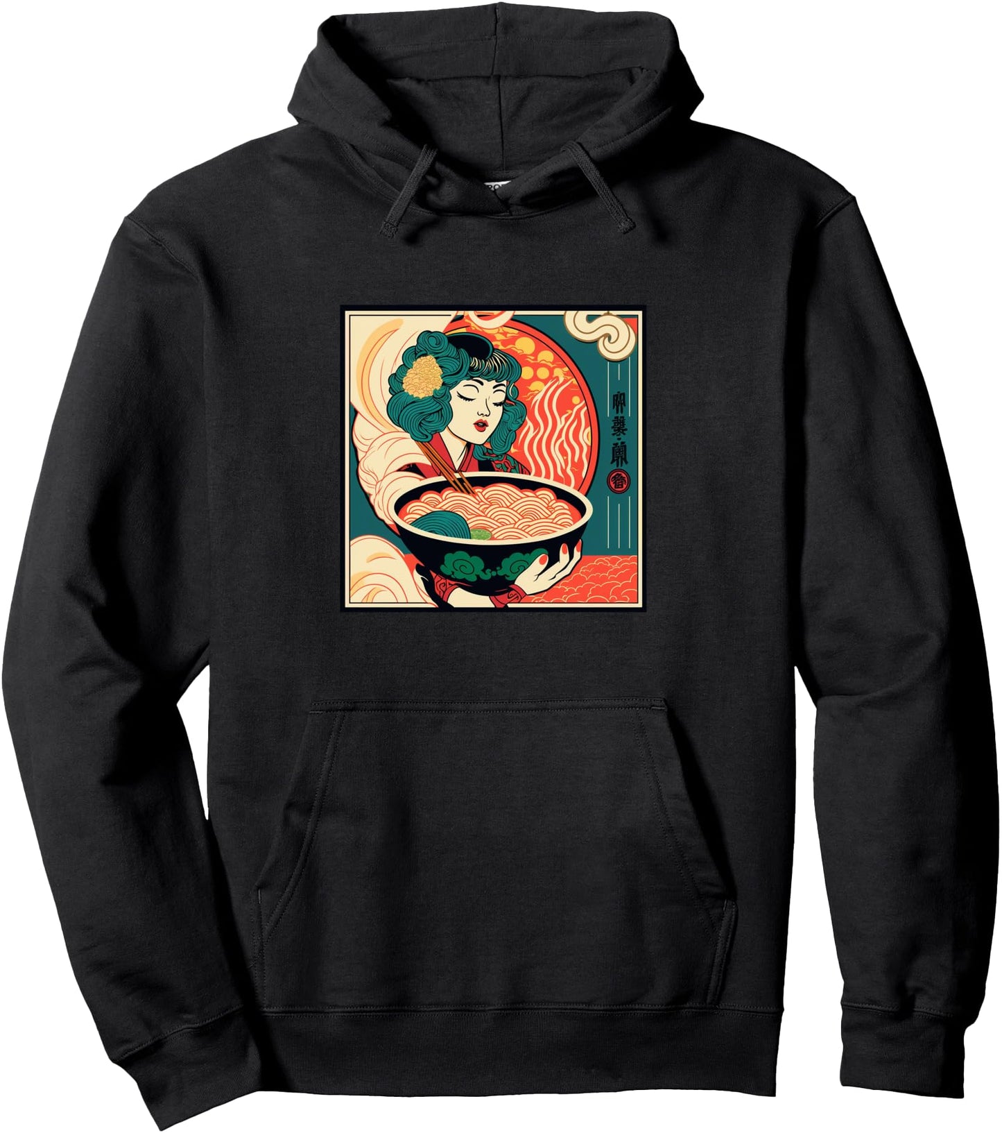 Sushi Style Japanese Vintage Retro Anime Ramen Pullover Hoodie