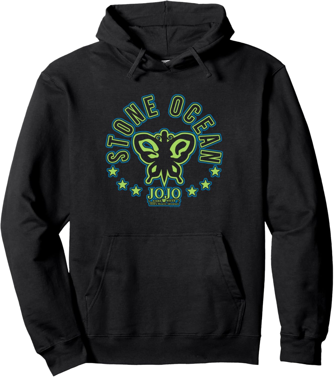 JoJo's Bizarre Adventure Stone Ocean Butterfly Logo Anime Pullover Hoodie