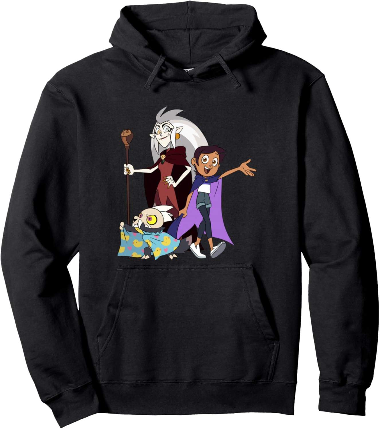 Disney The Owl House Edalyn Luz King Group Shot Chest Logo Pullover Hoodie