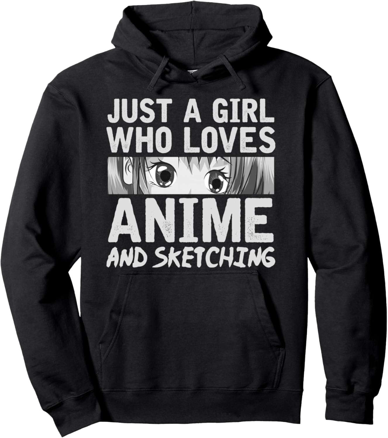 Japanese Manga Drawing Otaku Gift Anime Girl Pullover Hoodie
