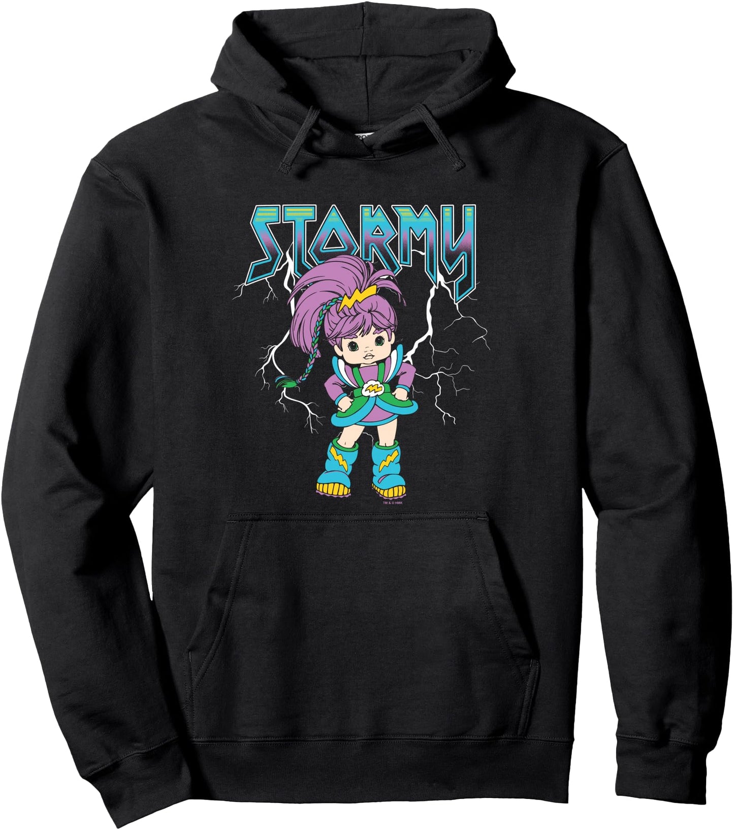 Rainbow Brite Stormy Rock Band Style Logo Vintage Pullover Hoodie