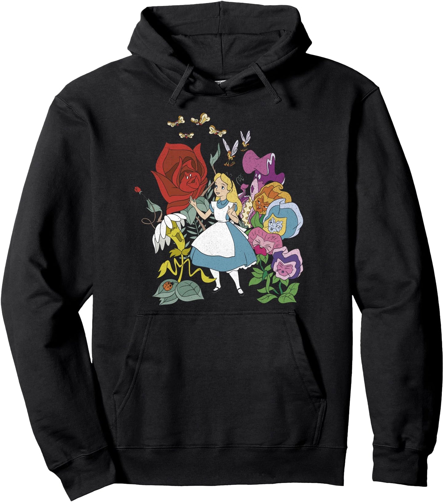 Disney Alice In Wonderland Alice In The Flowers Pullover Hoodie