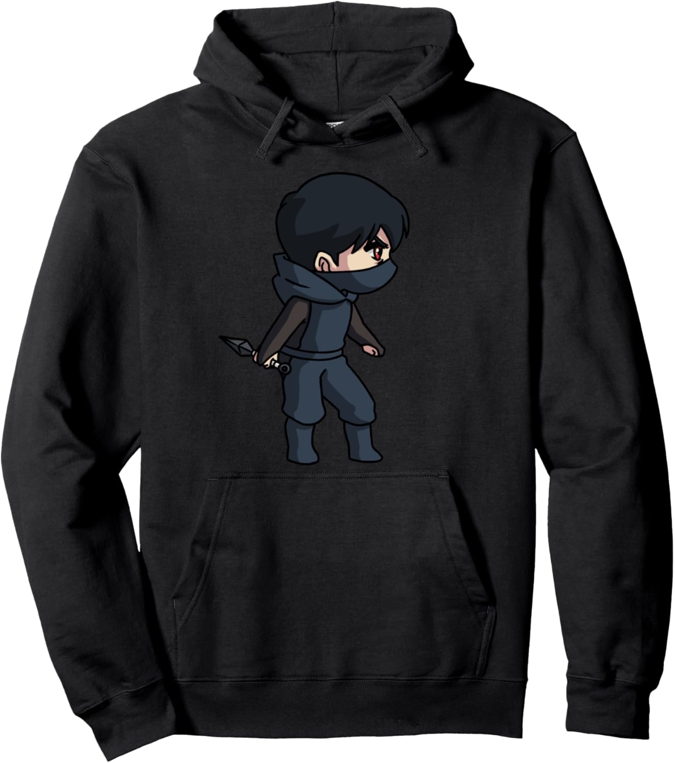 Ninja Spy Anime Manga Drawing Kawaii Character Boys Ninjas Pullover Hoodie