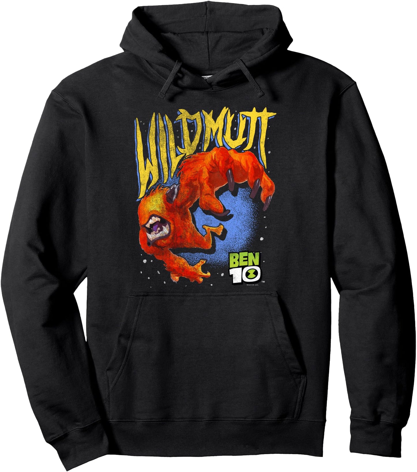 Ben 10 Wildmutt Alien Vintage Distressed Cartoon Pullover Hoodie