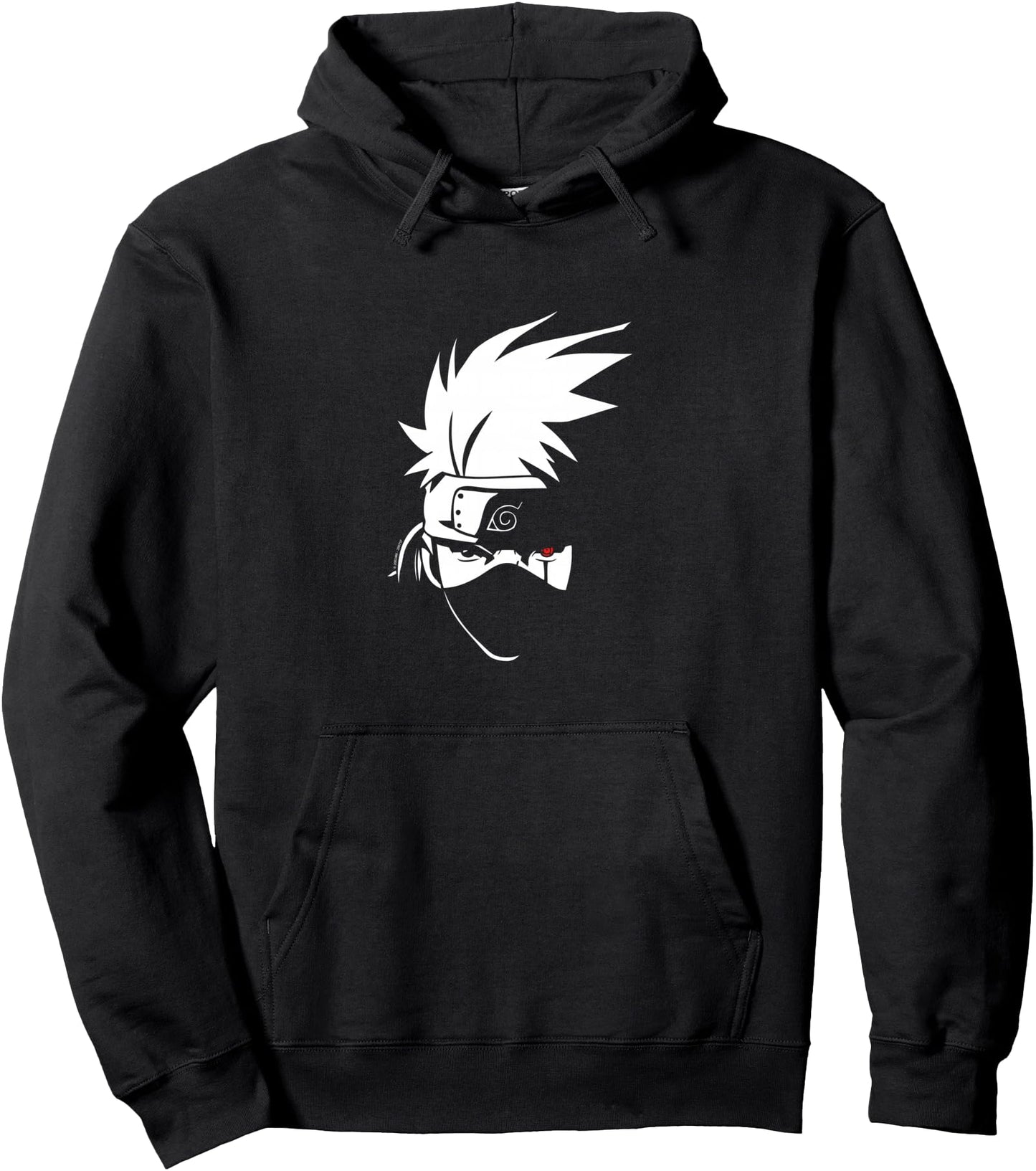 Naruto Shippuden Kakashi Head Anime Pullover Hoodie