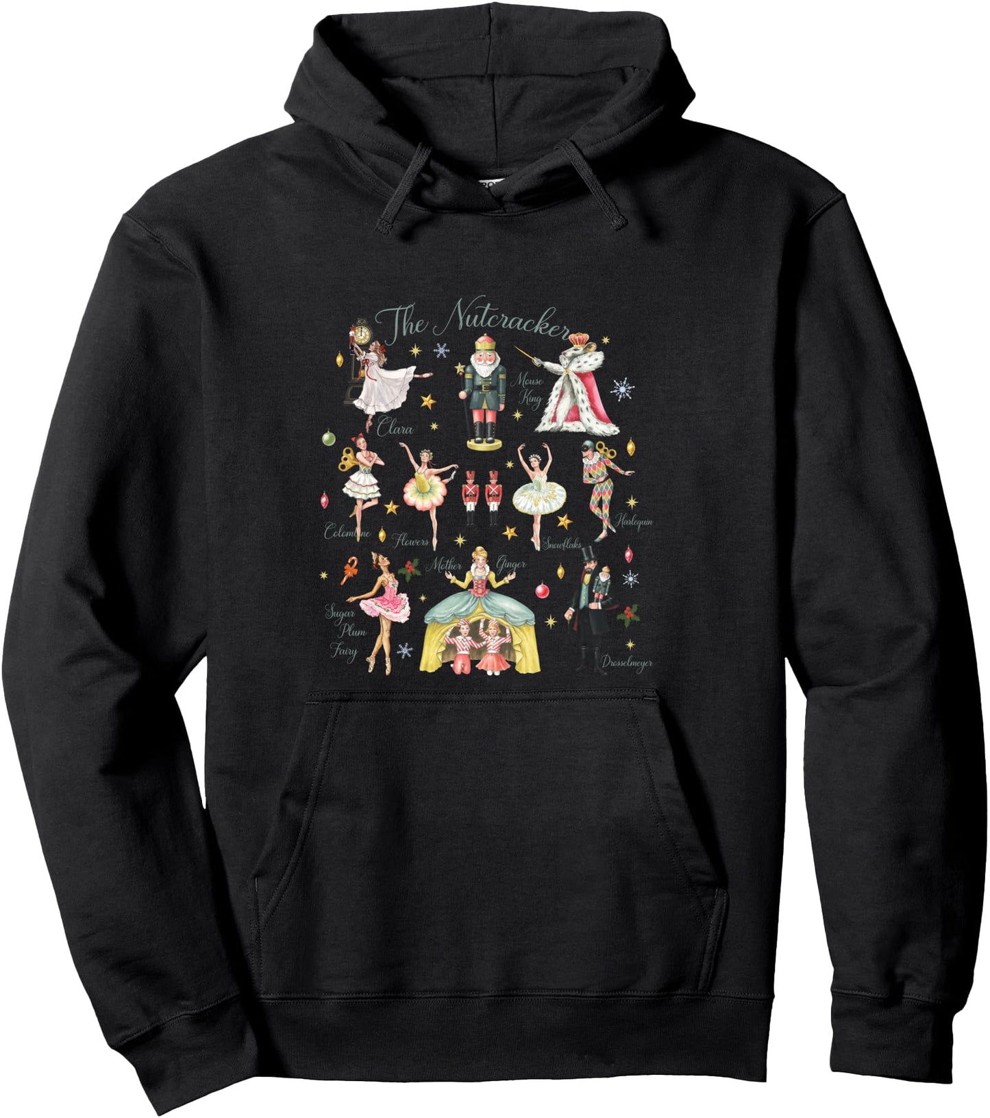 Christmas Nutcracker Ballet Sugar Plum Fairy King Holiday Pullover Hoodie