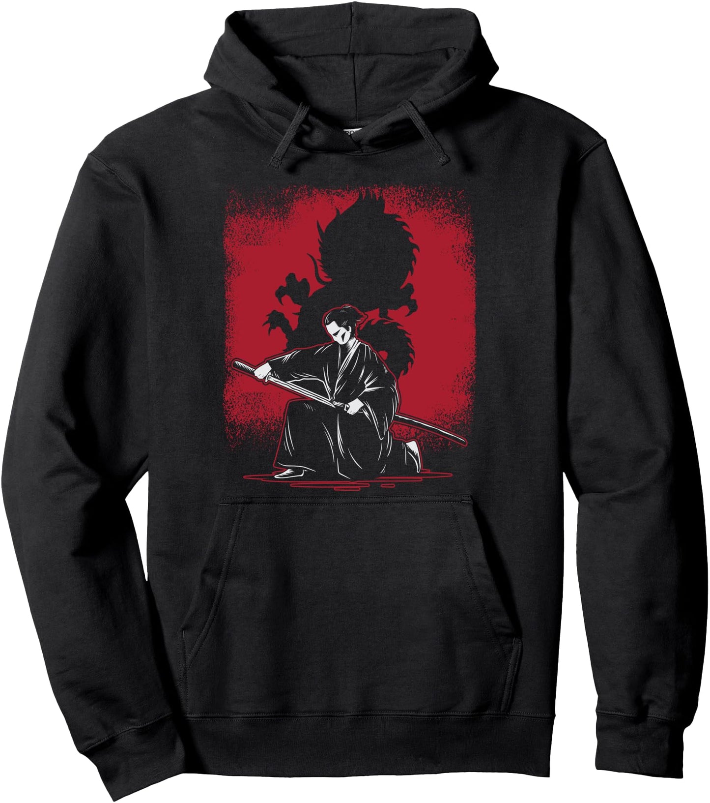 Samurai Warrior Japanese Ronin Dragon Pullover Hoodie