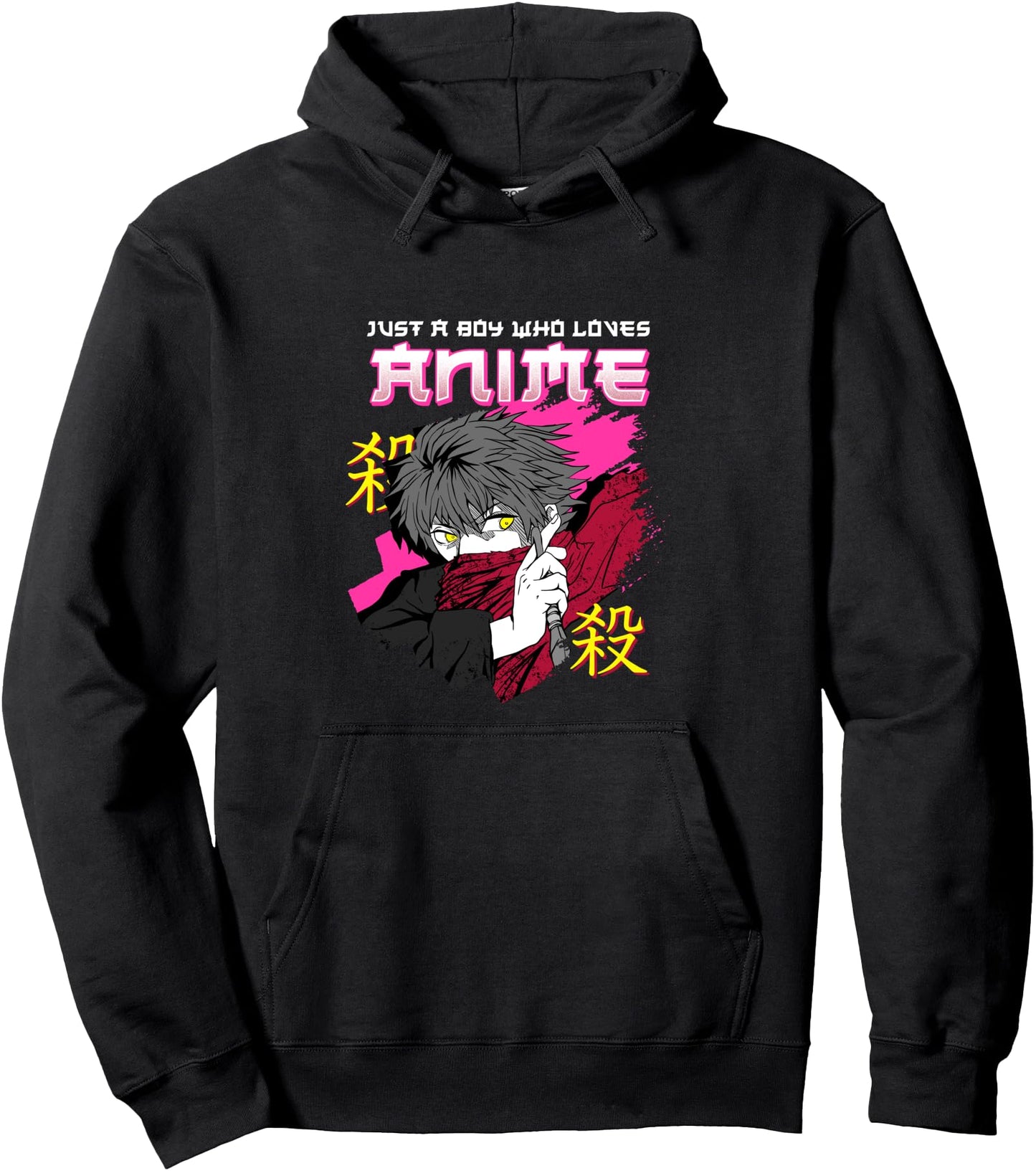 Just A Boy Who Loves Anime I Chibi Kawaii Anime Cosplay Pullover Hoodie