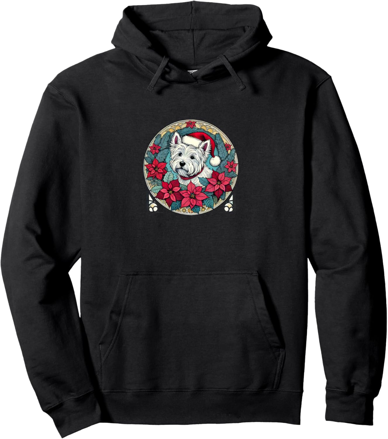 West Highland Terrier Christmas Westie Santa Yule Pullover Hoodie