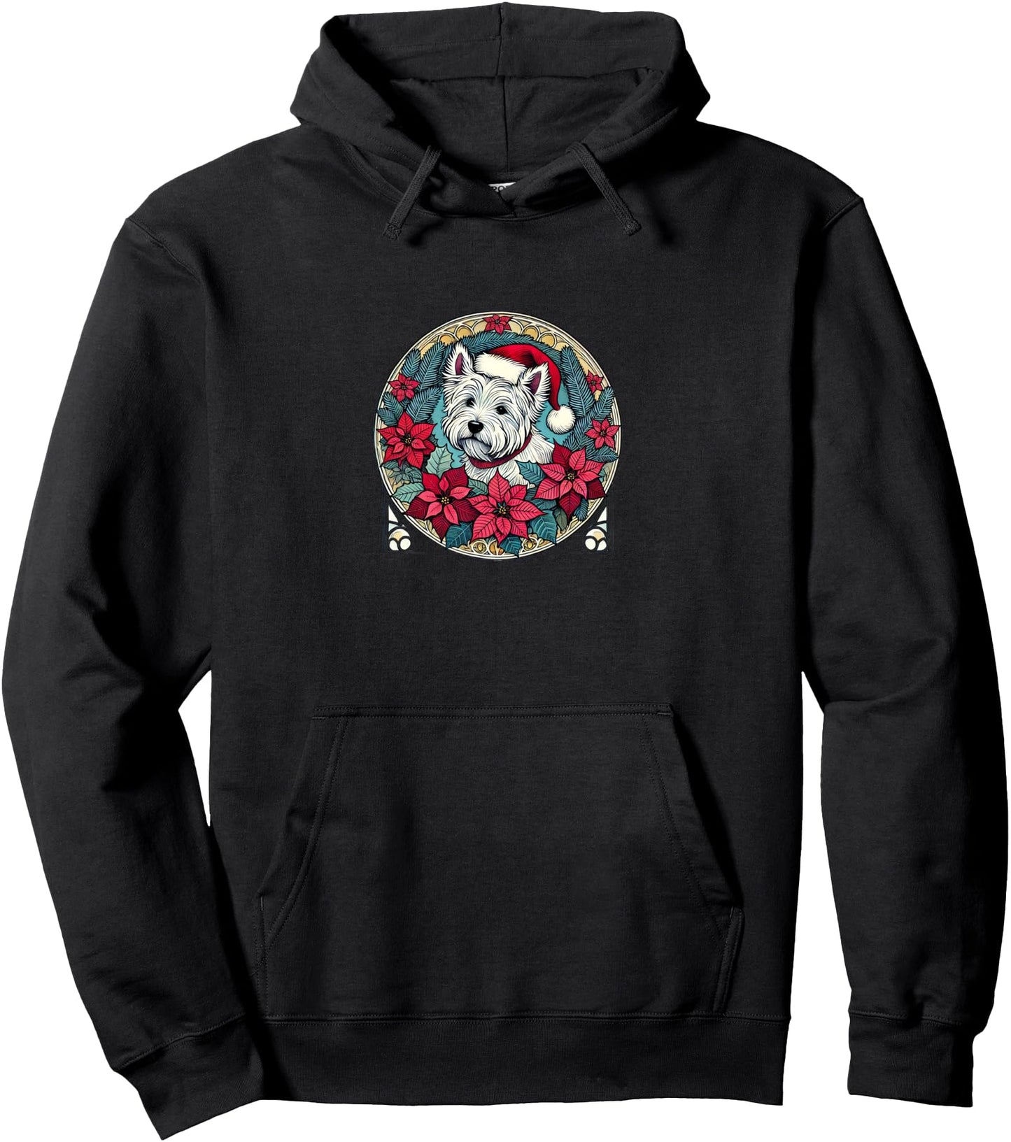 West Highland Terrier Christmas Westie Santa Yule Pullover Hoodie