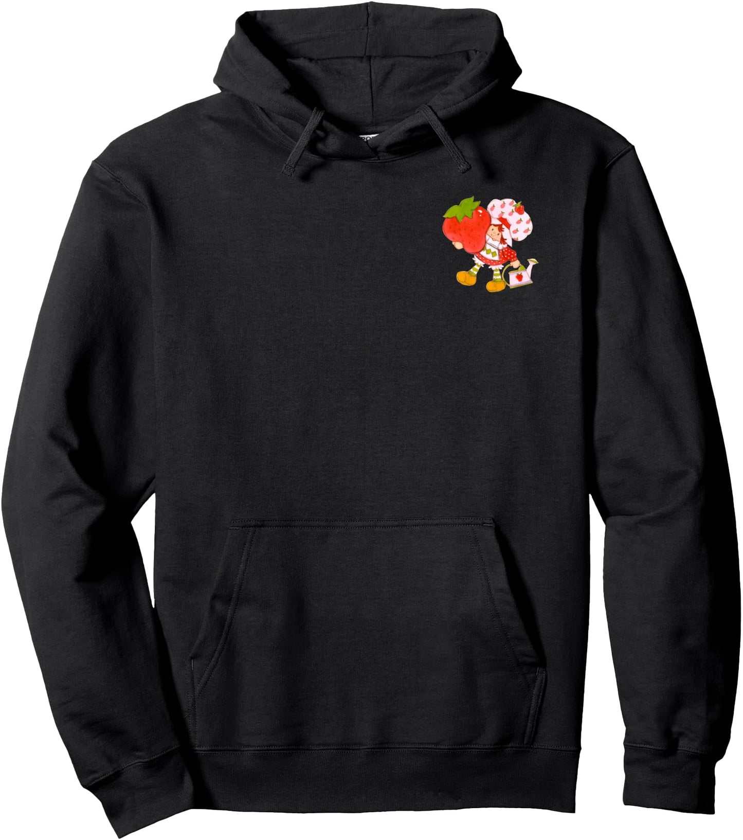 Strawberry Shortcake Classic Vintage Big Strawberry Pocket Pullover Hoodie
