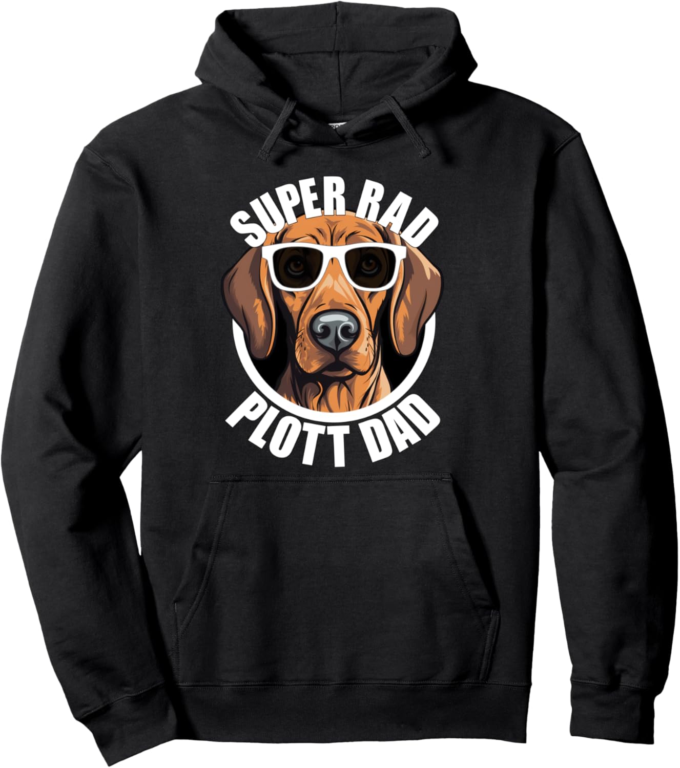 Plott Hound Dad Funny Father\u2019s Day Dog Dad Men\u2019s Pullover Hoodie