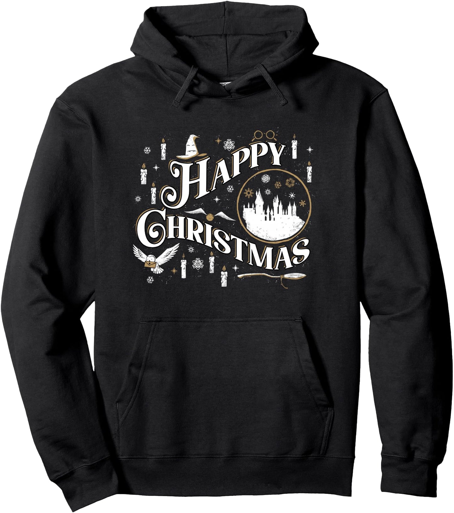 Harry Potter Happy Christmas From All At Hogwarts Poster Pullover Hoodie