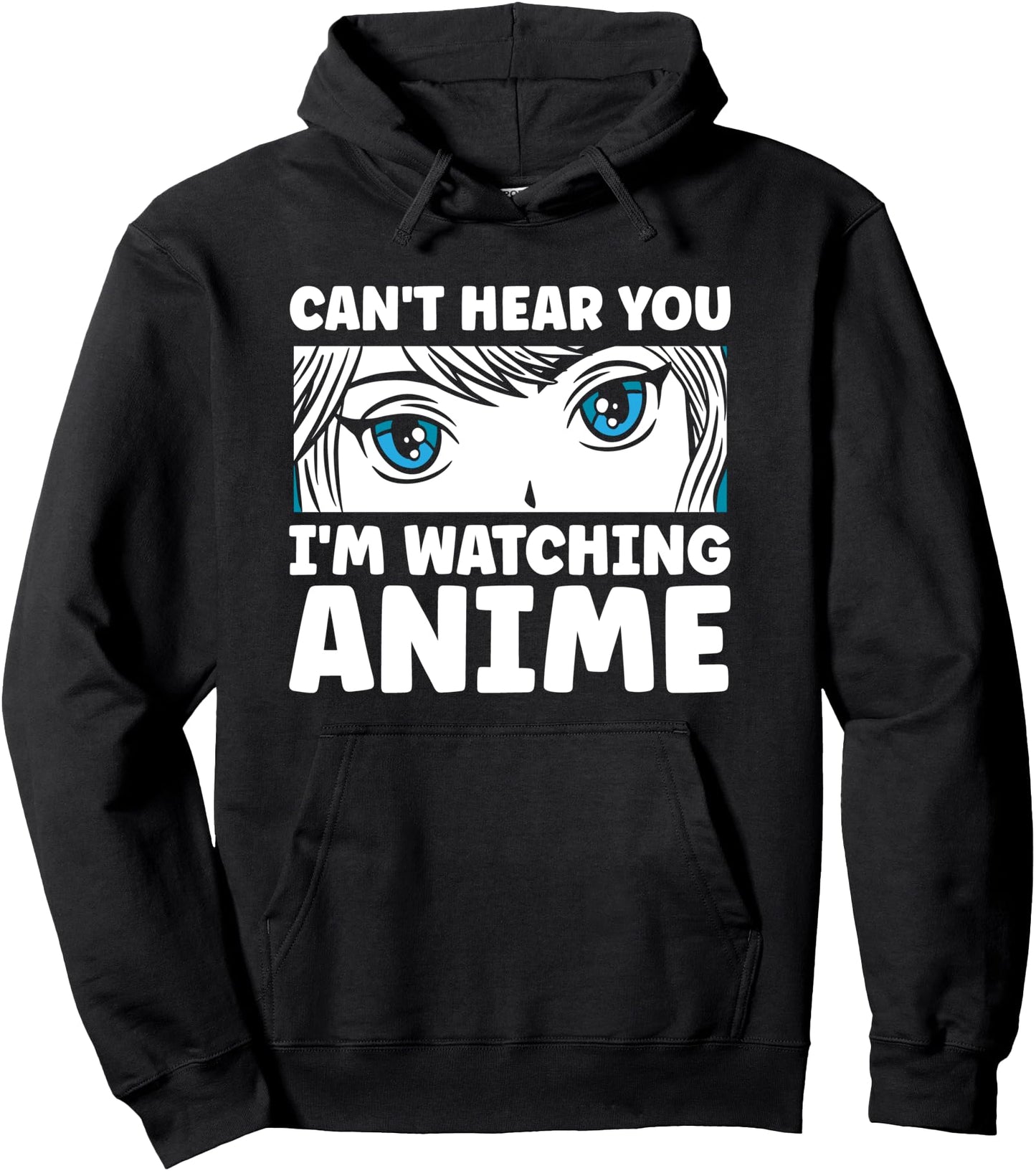 Can't hear you I'm watching anime cats Pullover Hoodie