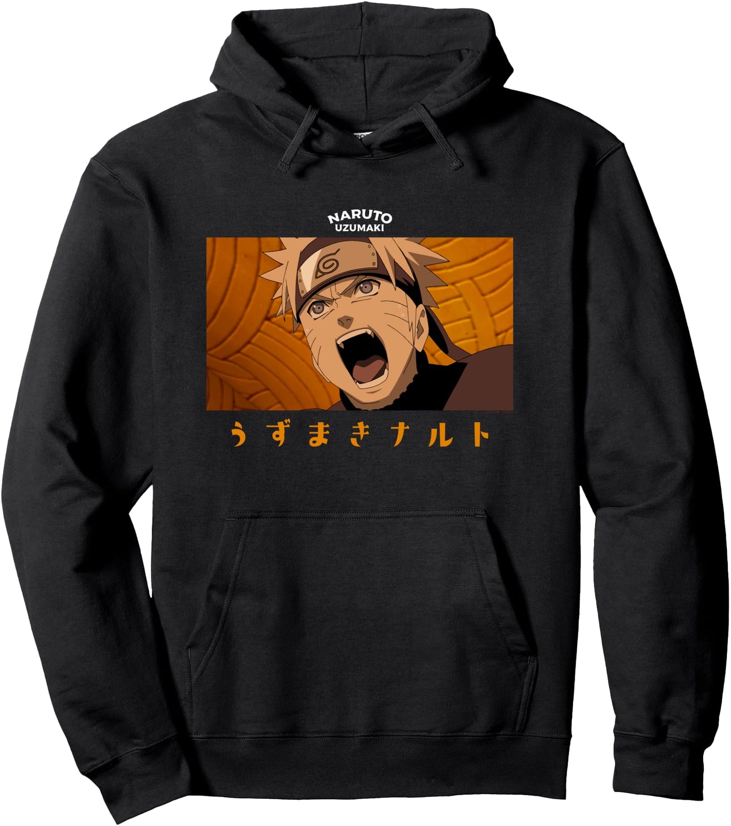 Naruto Shippuden Yelling Image Anime Pullover Hoodie
