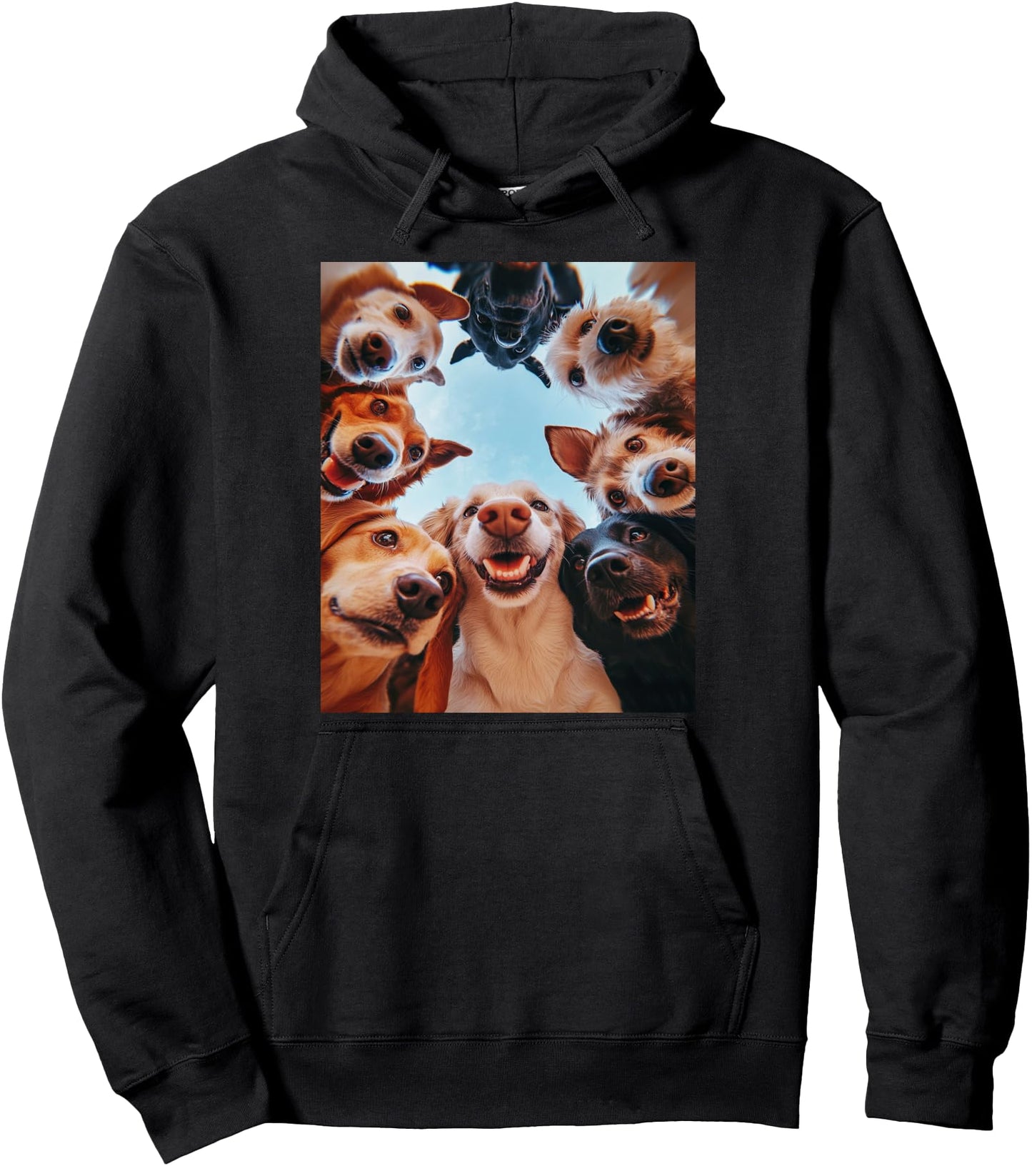 A Funny Dog Selfie Pullover Hoodie