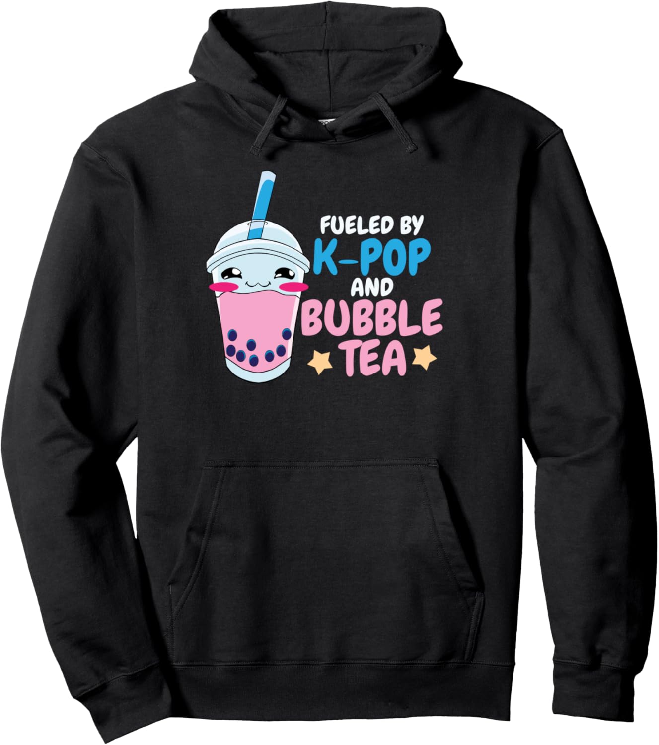 K-pop Bubble Tea Korean Pop Boba Drink Anime Pullover Hoodie