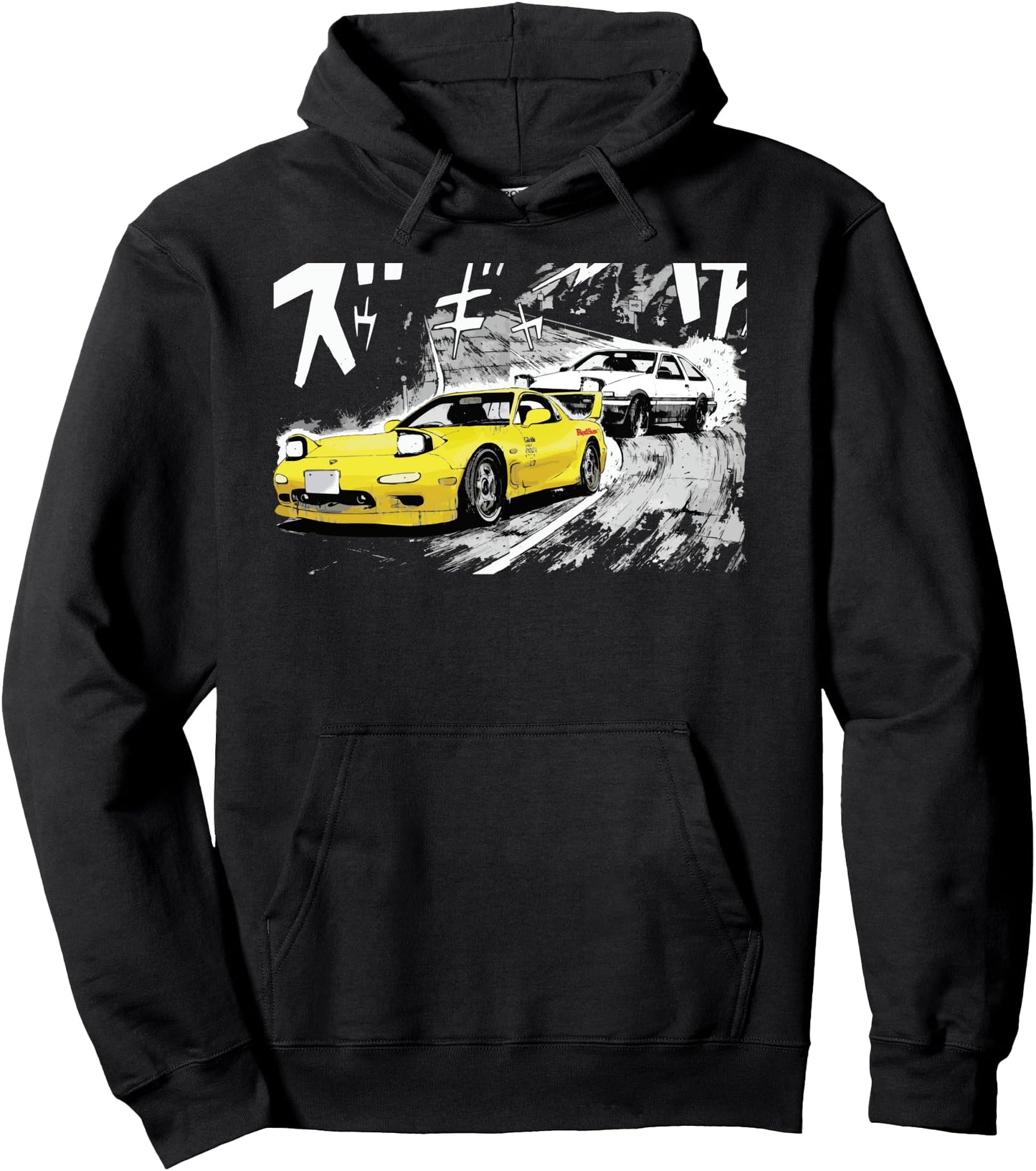 JDM Car Street Drift Race - FD VS 86 anime stage Pullover Hoodie