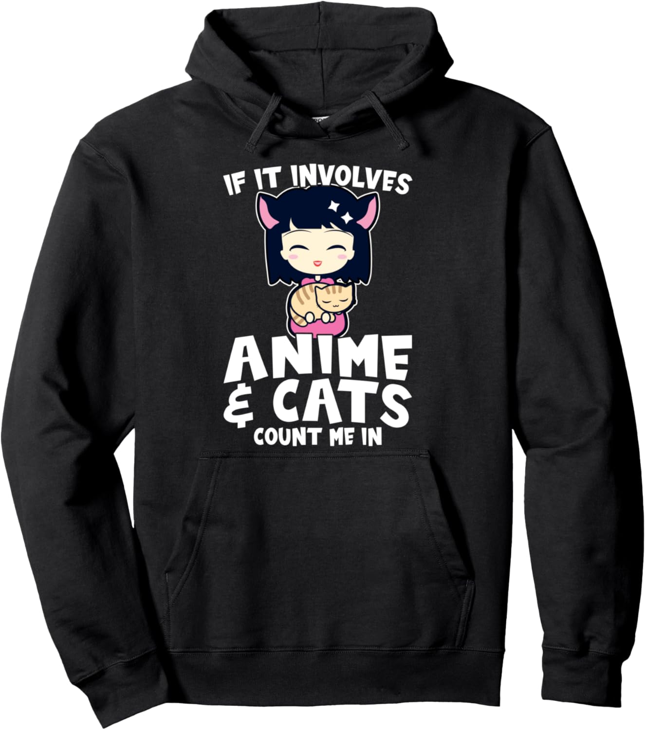 If it involves anime & cats count me in Anime Pullover Hoodie
