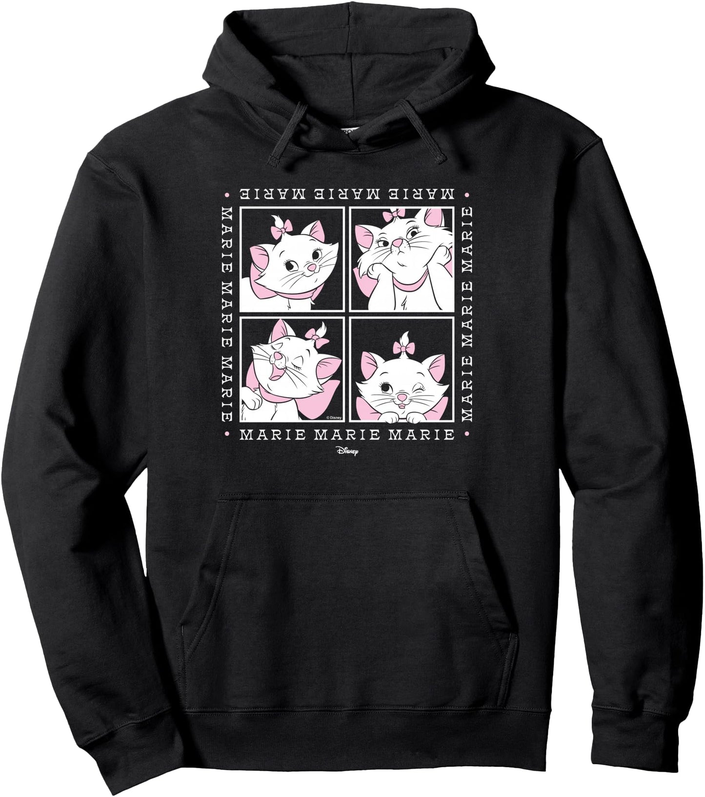 The Aristocats - Marie White Cat Character Face Grid Pullover Hoodie
