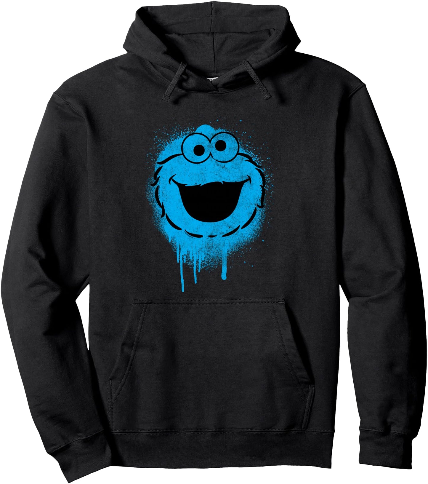 Sesame Street Cookie Monster Graffiti Face Halloween Costume Pullover Hoodie