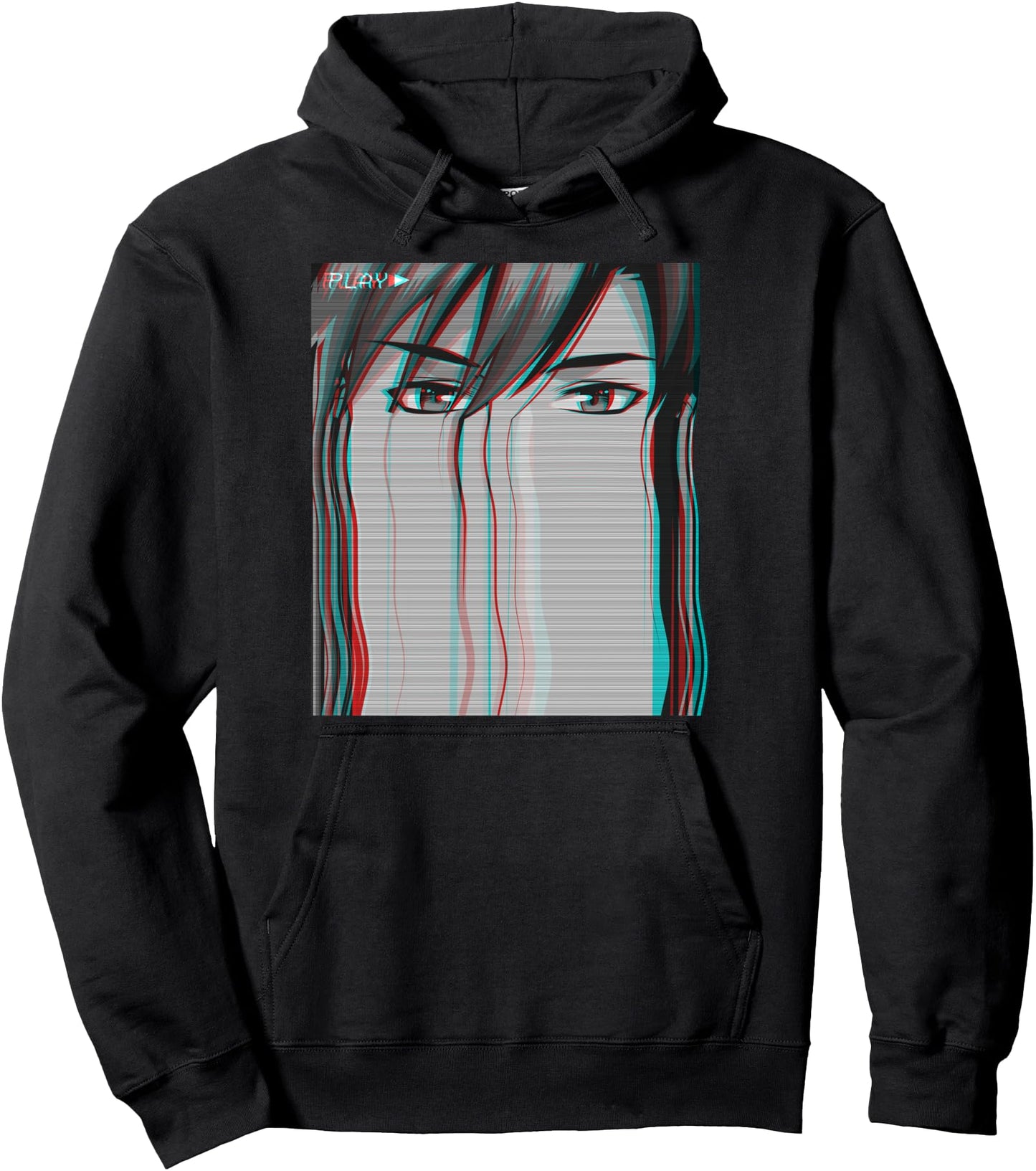Vaporwave Aesthetic Sad Anime Boy Japanese Harajuku Pullover Hoodie
